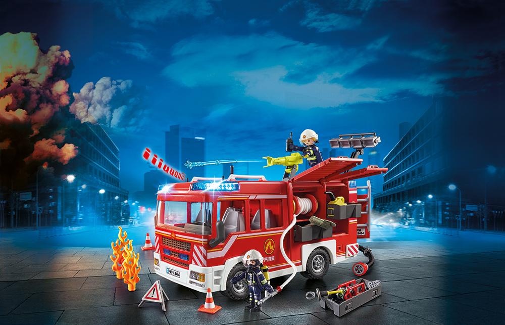 Playmobil® Konstruktions-Spielset »Feuerwehr-Rüstfahrzeug (9464), My Action Heroes«, Made in Germany