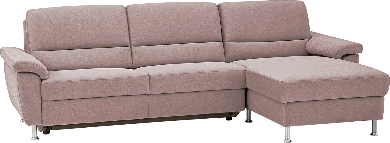 CALIZZA INTERIORS Ecksofa »Onyx L-Form«, Recamiere links oder rechts, wahlweise mit Bettfunktion, Breite 270 cm