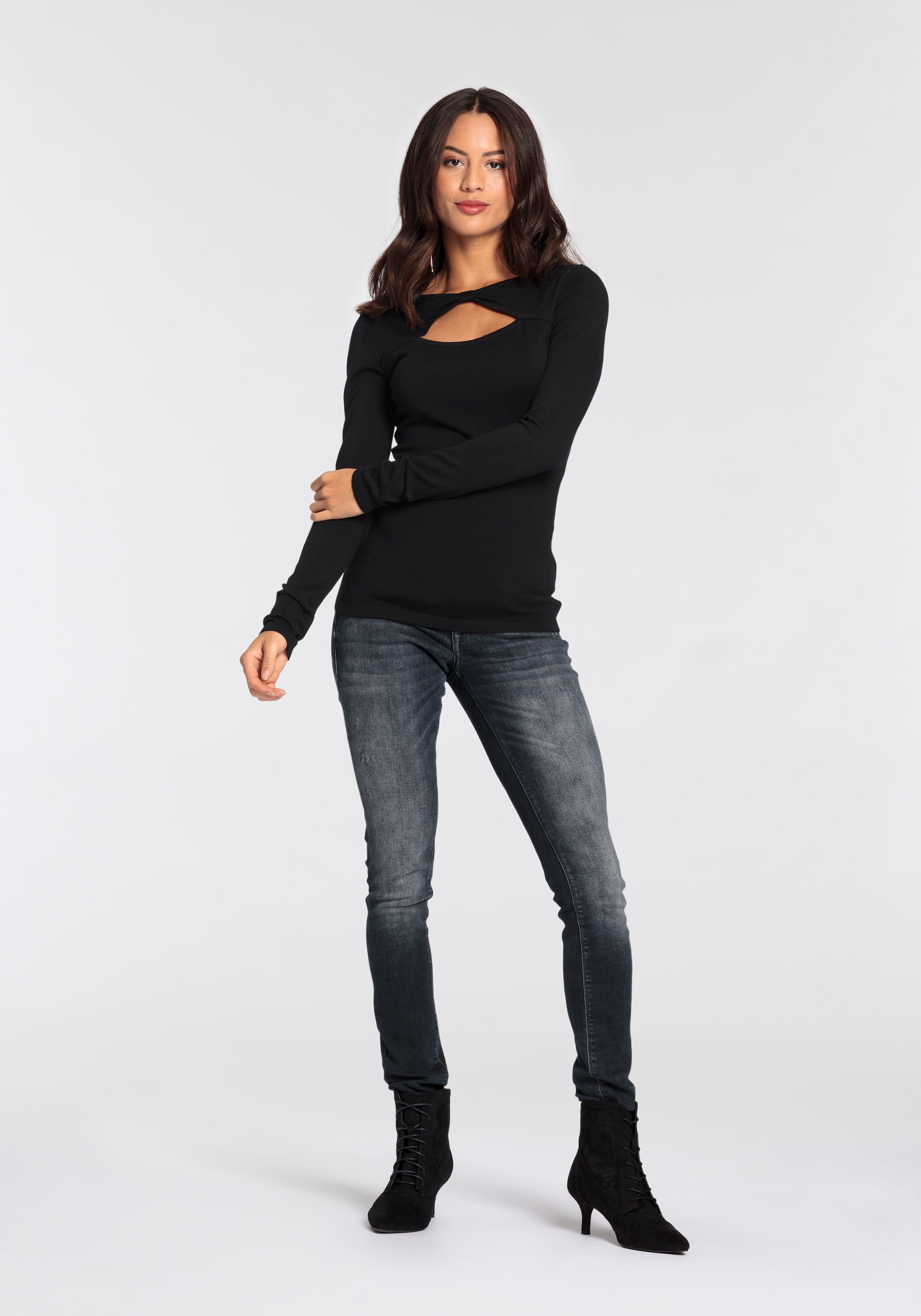 Melrose Strickpullover, mit Knotendetail