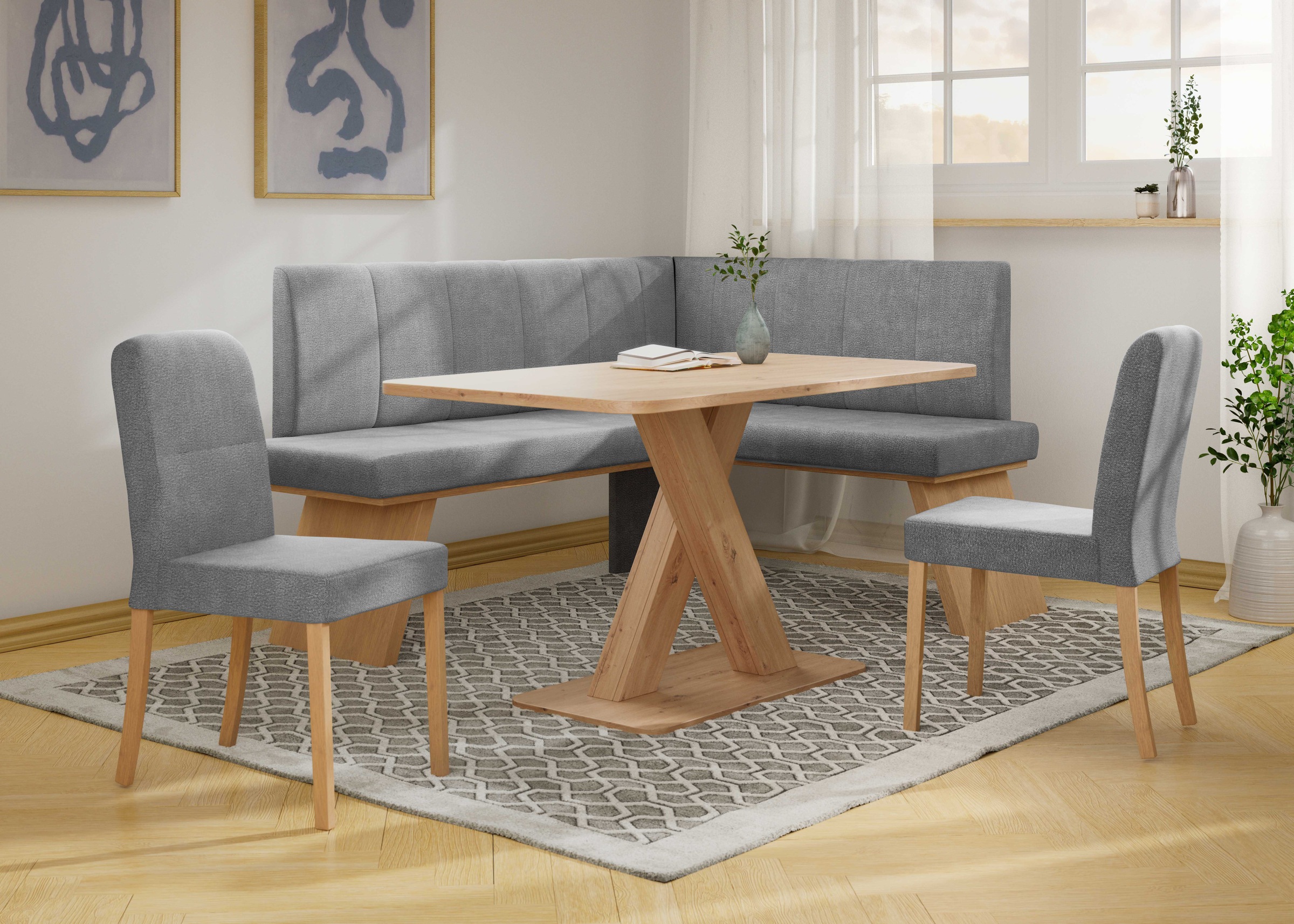 Home affaire Eckbankgruppe »Nina« Set, 4er, 4 Stk. tlg. Sitzgruppe Esszimme günstig online kaufen