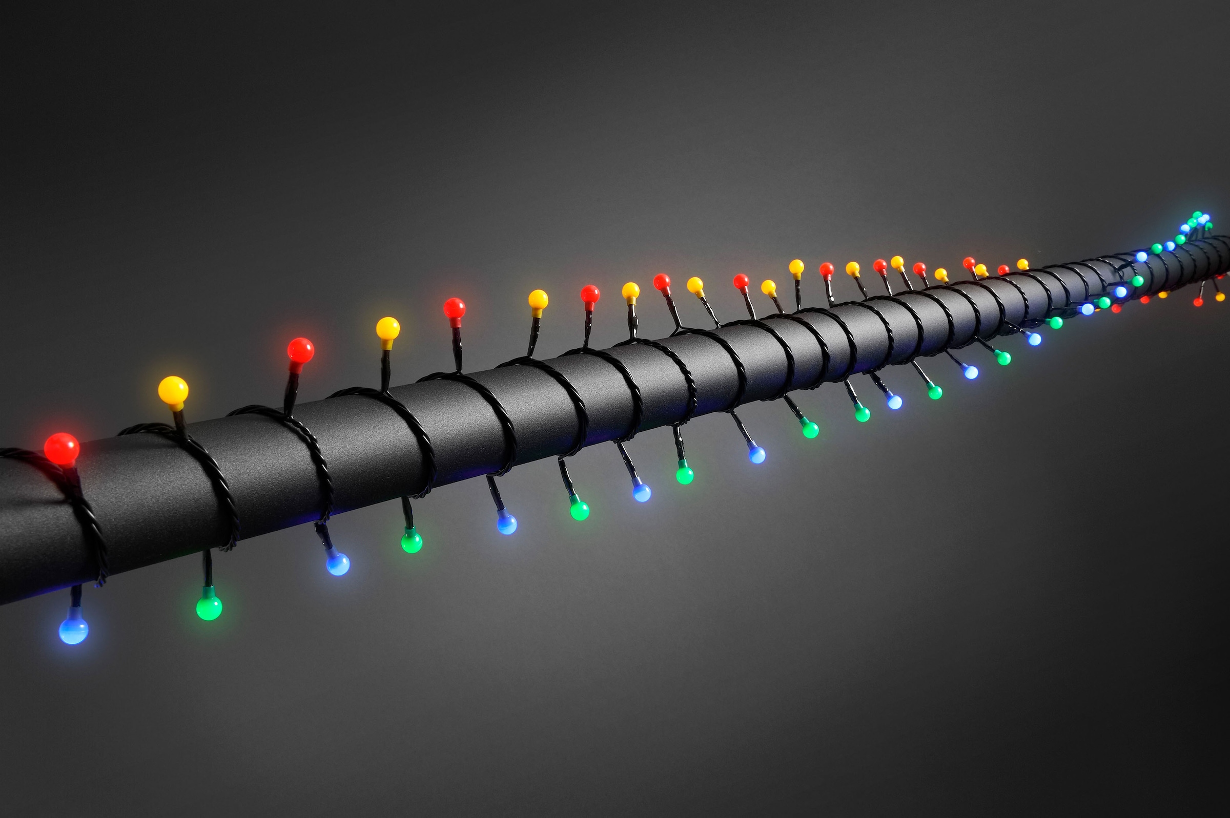 KONSTSMIDE LED-Lichterkette, 80 St.-flammig, LED Globelichterkette, runde Dioden, 80 bunte Dioden