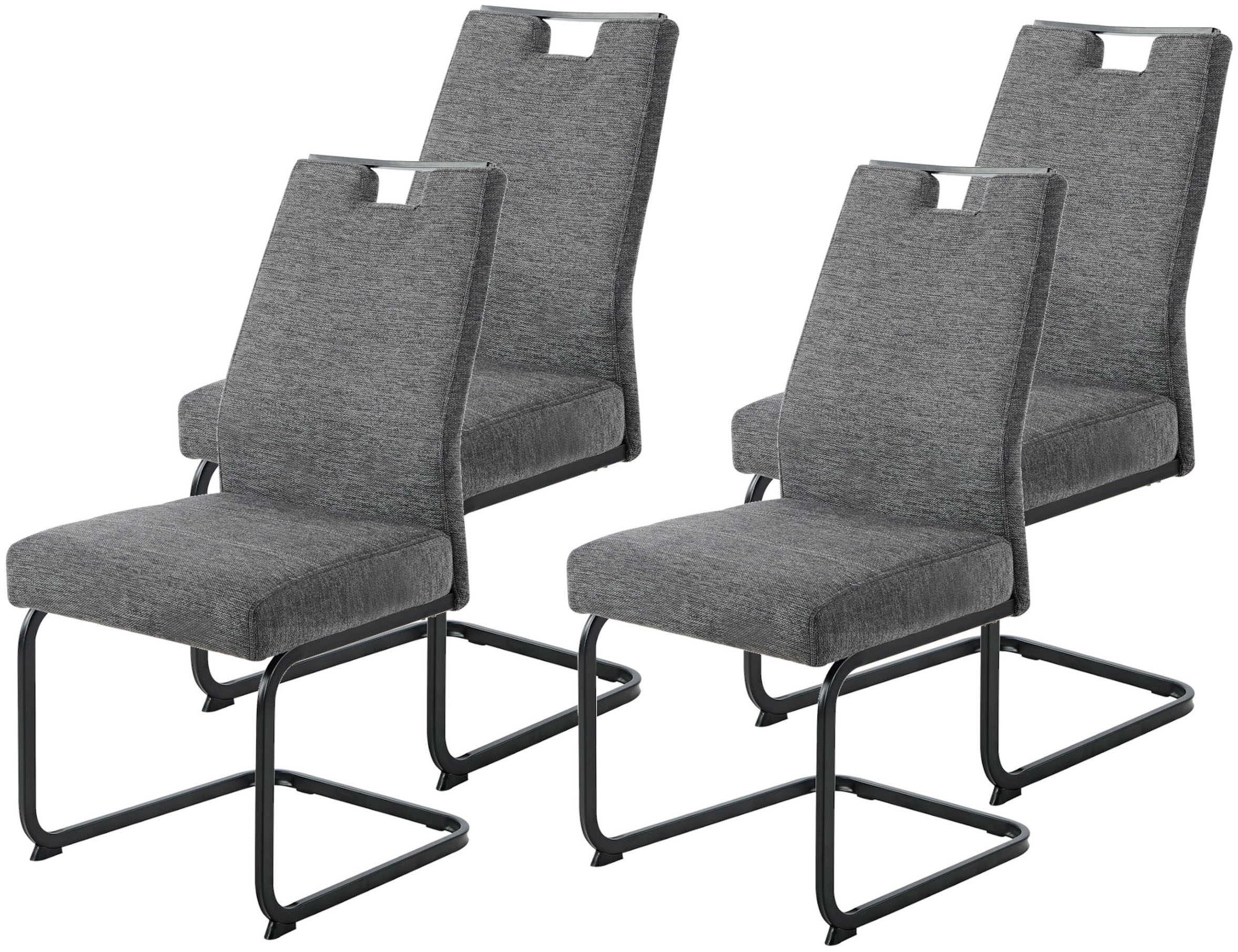 HELA Freischwinger »KERTIN« (Set) 4 Stk.XL Sitzbreite, Griff, Federkorb, 14 günstig online kaufen