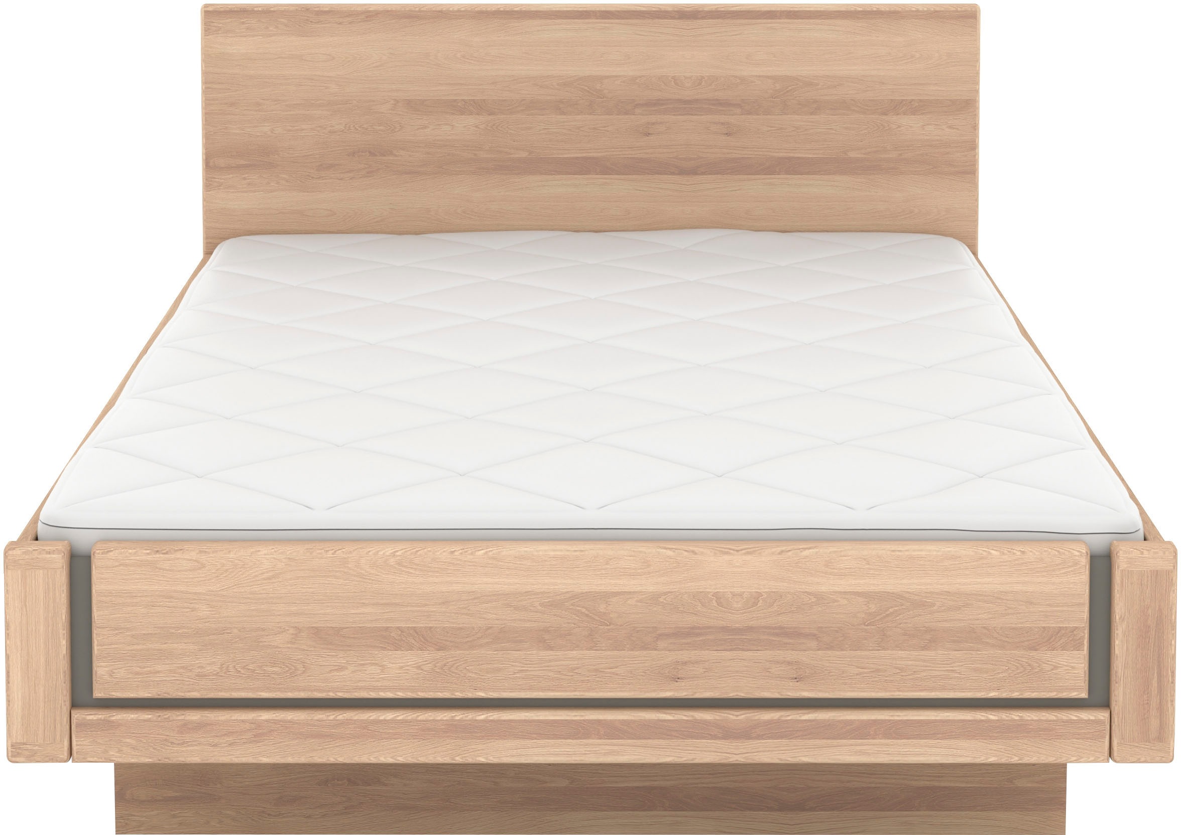 Musterring Holzbett »Sorrent, Bettgestell, Bettrahmen, teilmassiv Eiche«, (MADE IN GERMANY), Eiche teilmassiv, Liegehöhenverstellung, in schwebender Optik