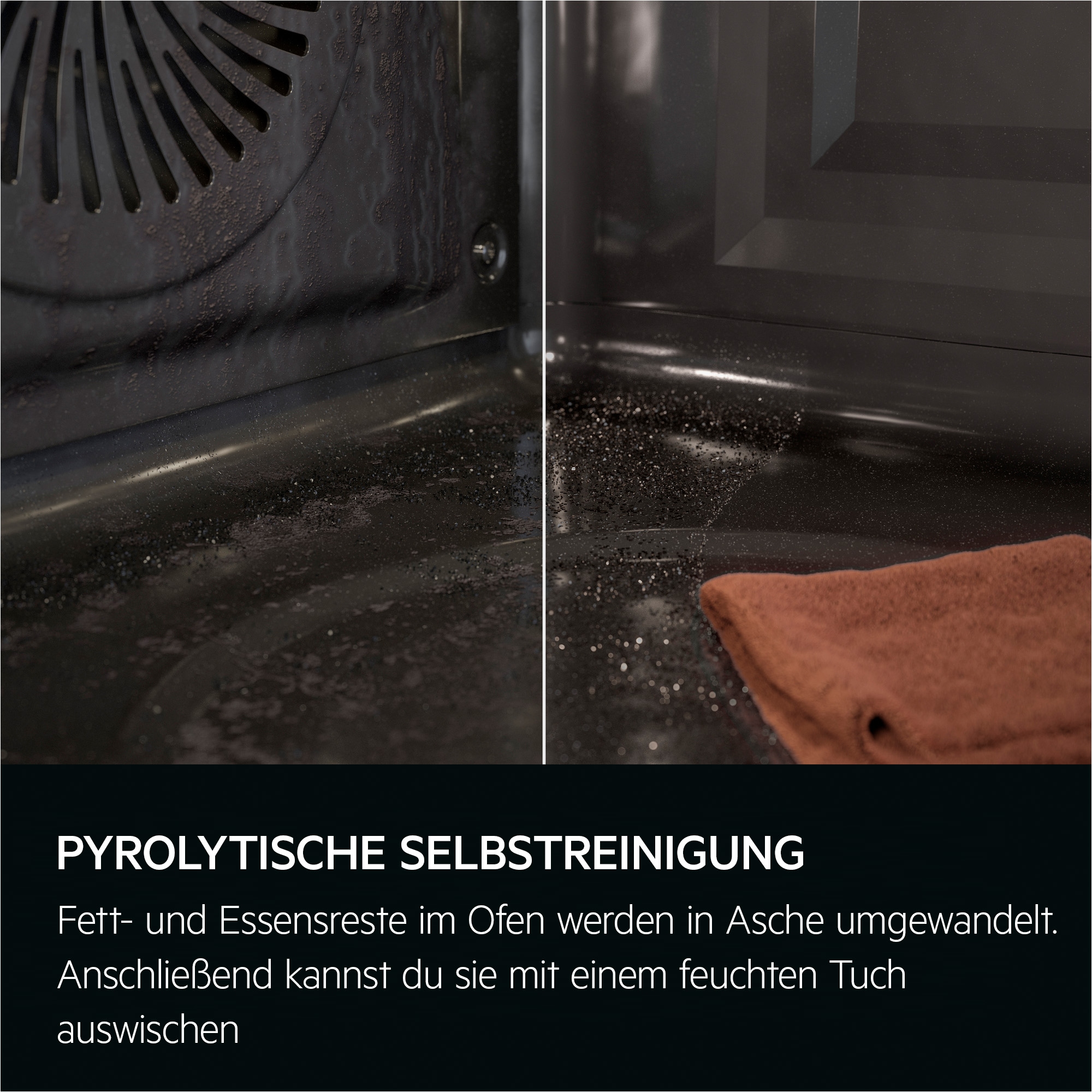 AEG Einbaubackofen SurroundCook® Backöfen der Serie 5000 »TU5PB40WSK«, Pyrolyse-Selbstreinigung, Pyrolyse-Selbstreinigung, Touch-Display, Heißluft, Pizza- & Grillstufe