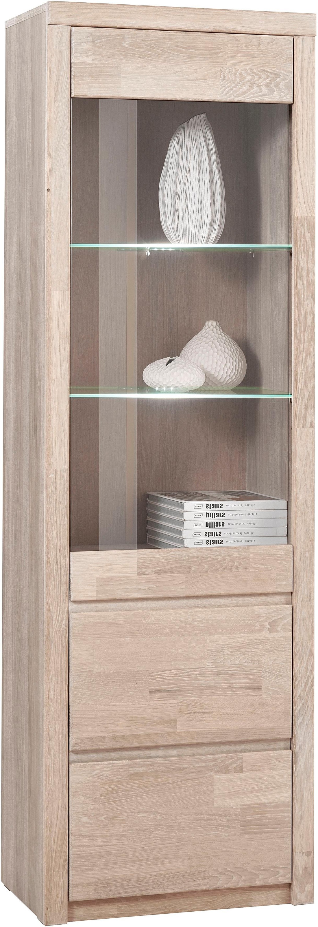 Home affaire Vitrine »SILKEBORG75, Tür mit Glaseinsatz, Türanschlag wechsel günstig online kaufen