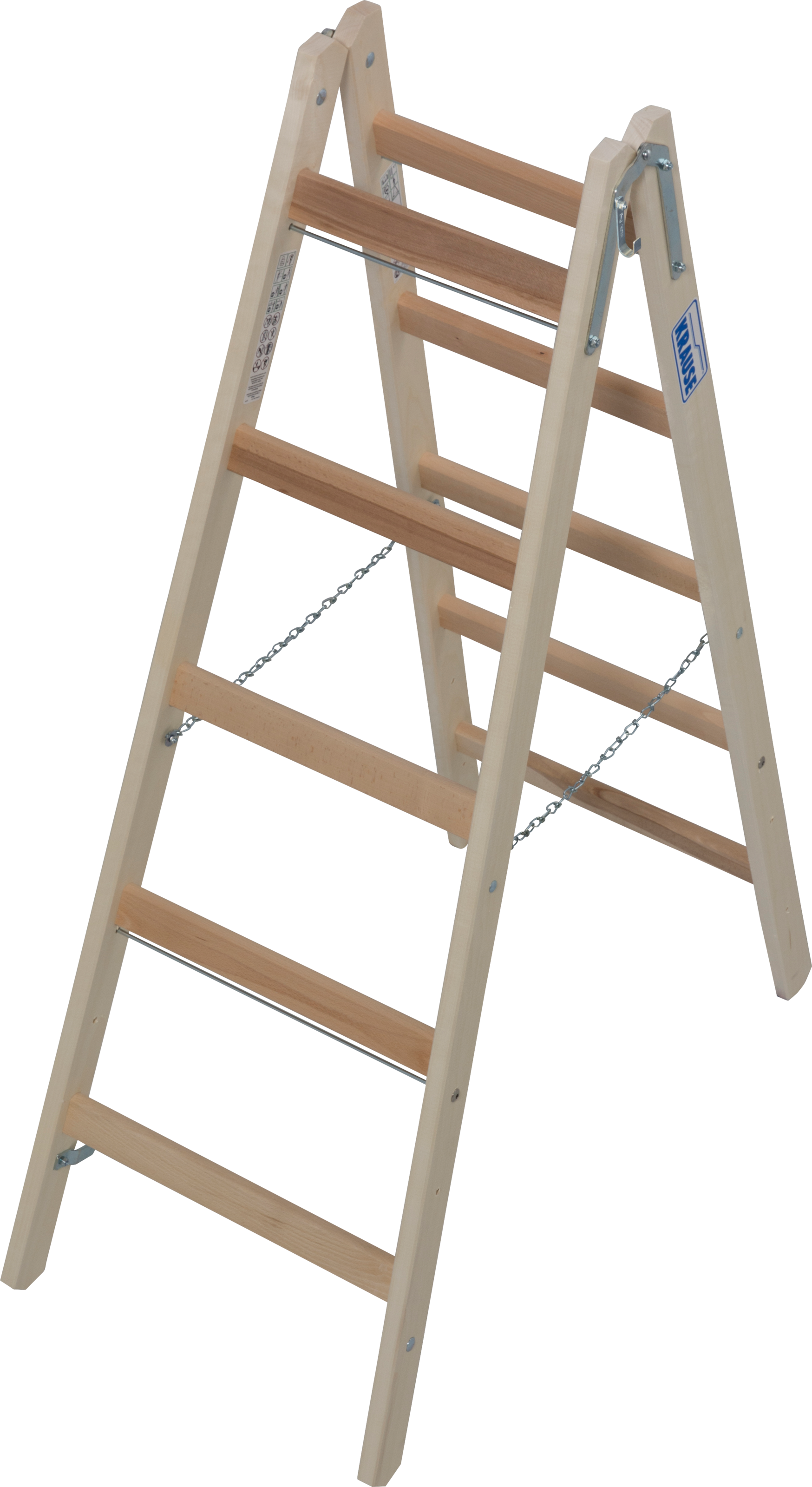 KRAUSE Doppelleiter »Stabilo« 2x5 Sprossen, beidseitig begehbar