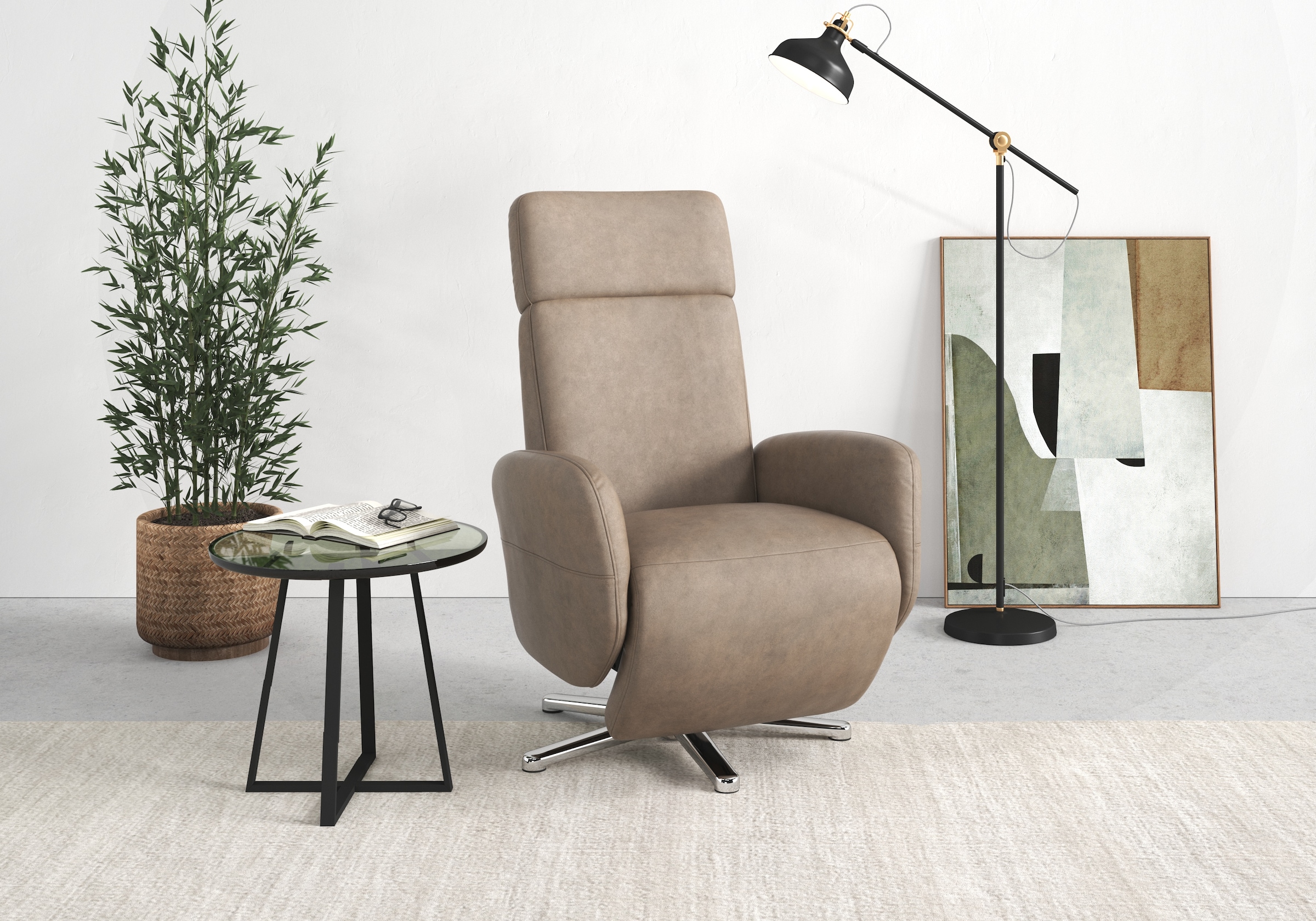 sit&more TV-Sessel »Grenoble, inkl. Kopfteilverstellung« wahlweise mit 2 Mo günstig online kaufen