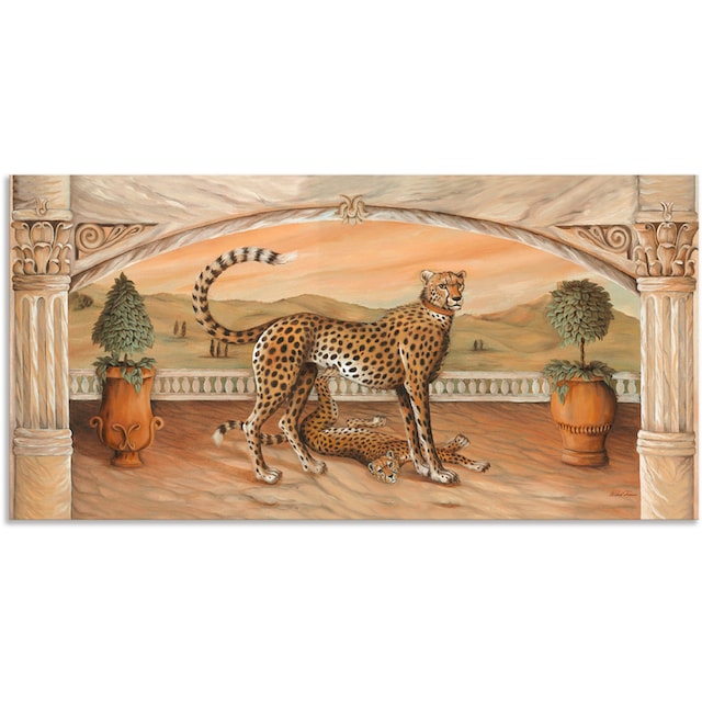 Artland Wandbild »Geparden unterm Bogen«, Wildtiere, (1 St.), als Alubild,  Leinwandbild, Wandaufkleber oder Poster in versch. Größen online bestellen