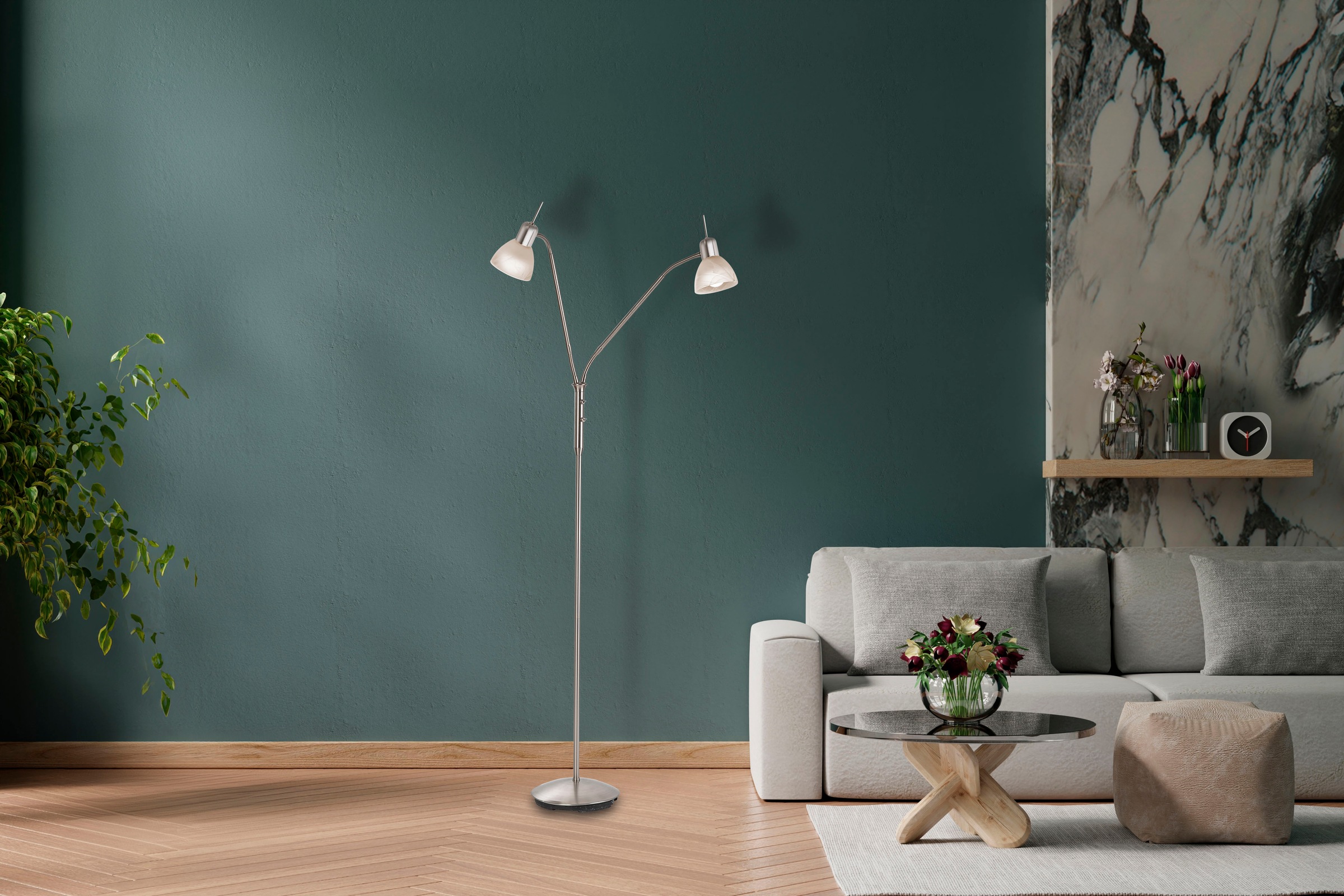 NOWA Stehlampe »DAYTONA«, Leuchtmittel E14   LED wechselbar, 1560lm Output günstig online kaufen
