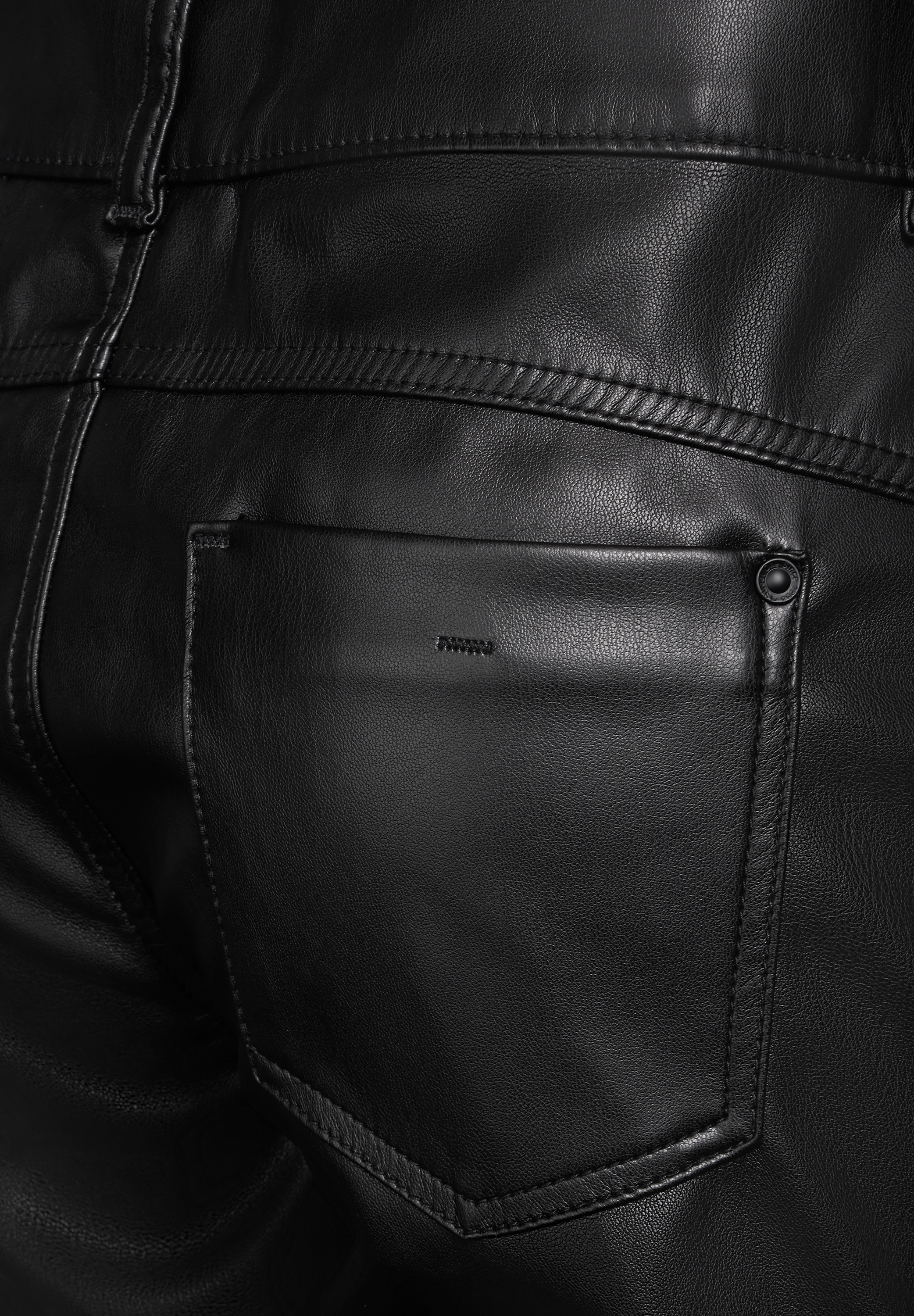 STREET ONE Lederimitathose »Style York PU«, slim fit, 5-Pocket-Stil