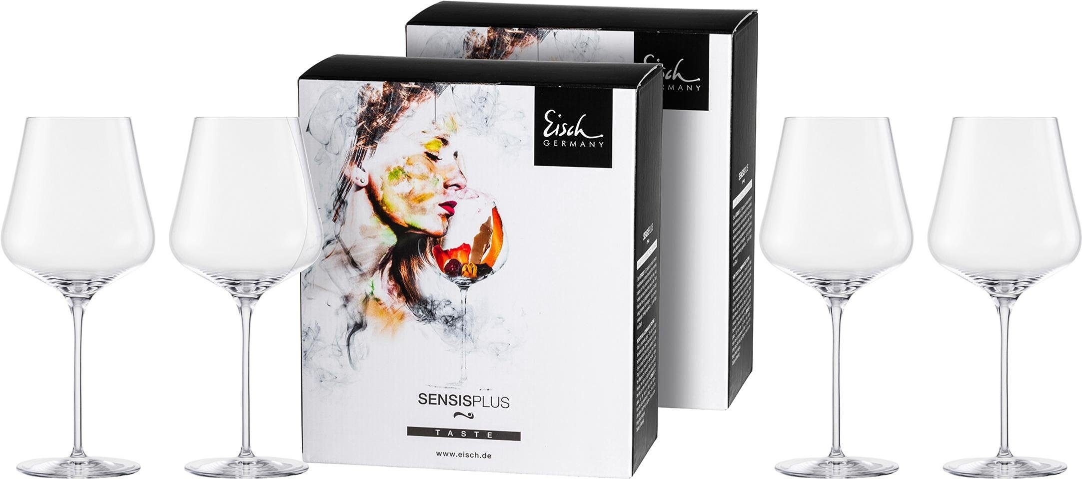 Eisch Germany Rotweinglas »SkySensisPlus«, (Set, 4 tlg.), (Burgunderglas), bleifrei, 710 ml, 4-teilig