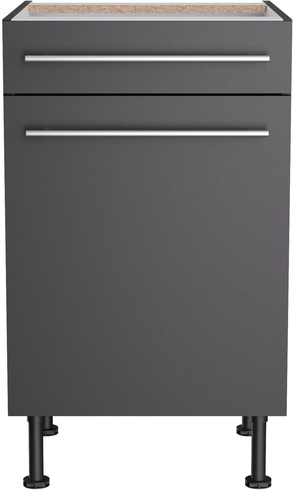 KOCHSTATION Unterschrank »KS-Bern2«, Breite 50 cm, 1 Tür, 1 Schubkasten, 1 Einlegeboden