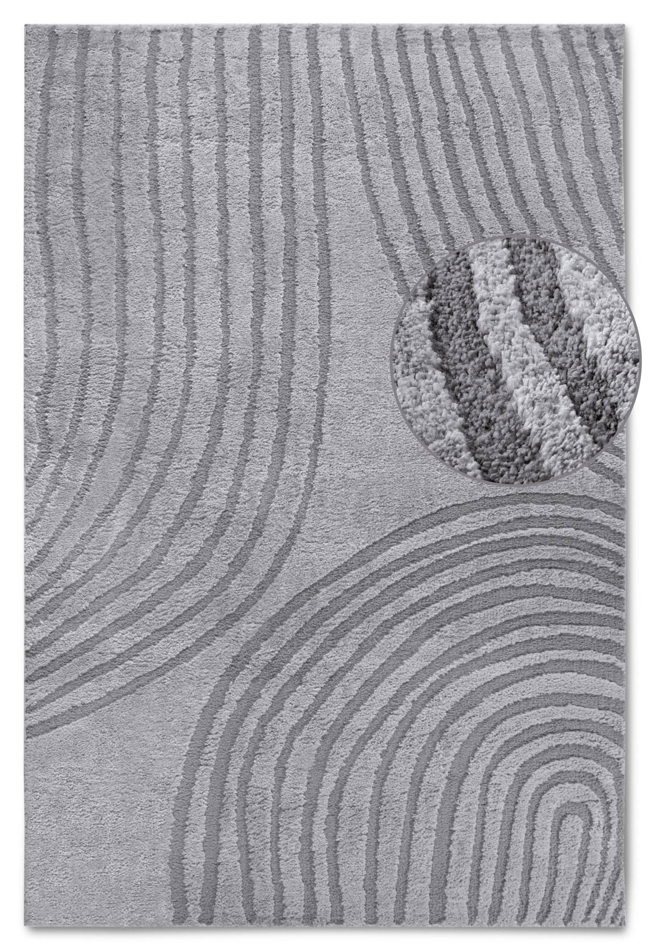 ELLE DECORATION Designteppich »Pigment«, rechteckig, 18 mm Höhe, Hochflor, Shaggy, Läufer, weich, Langflor, modern, Hoch Tief Effekt