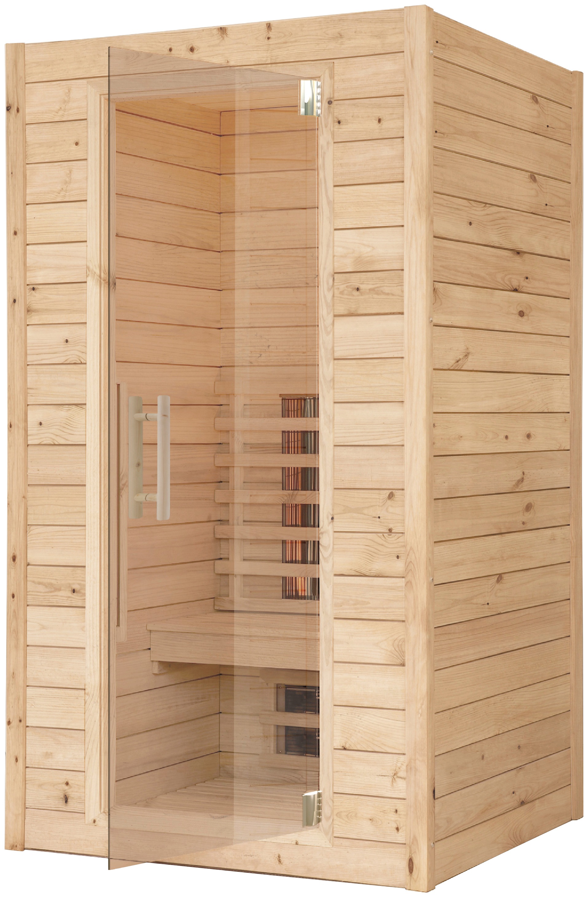 RORO Sauna & Spa Infrarotkabine »ABN L100«, Fronteinstieg, inkl Fußboden und Steuergerät