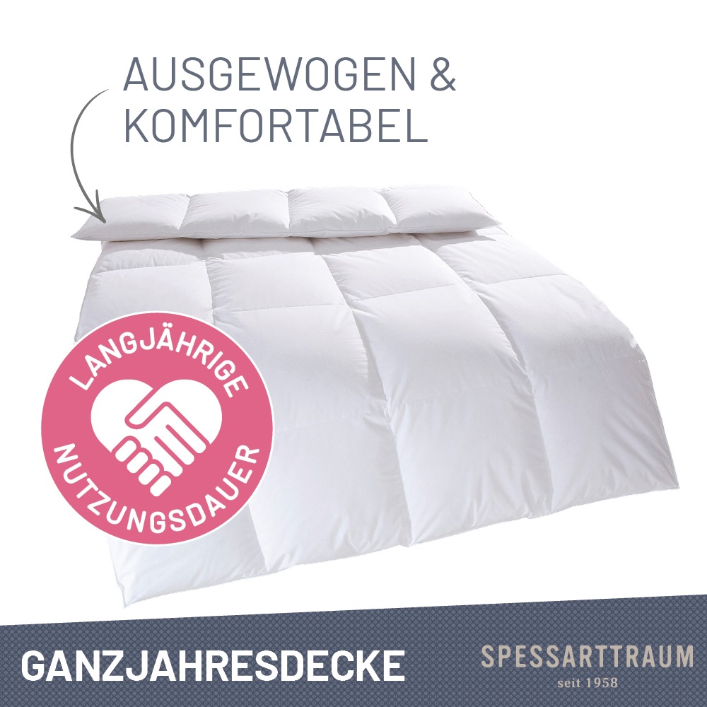 SPESSARTTRAUM Daunenbettdecke »Arosa Bettdecke min 135x200 cm & weitere Grö günstig online kaufen