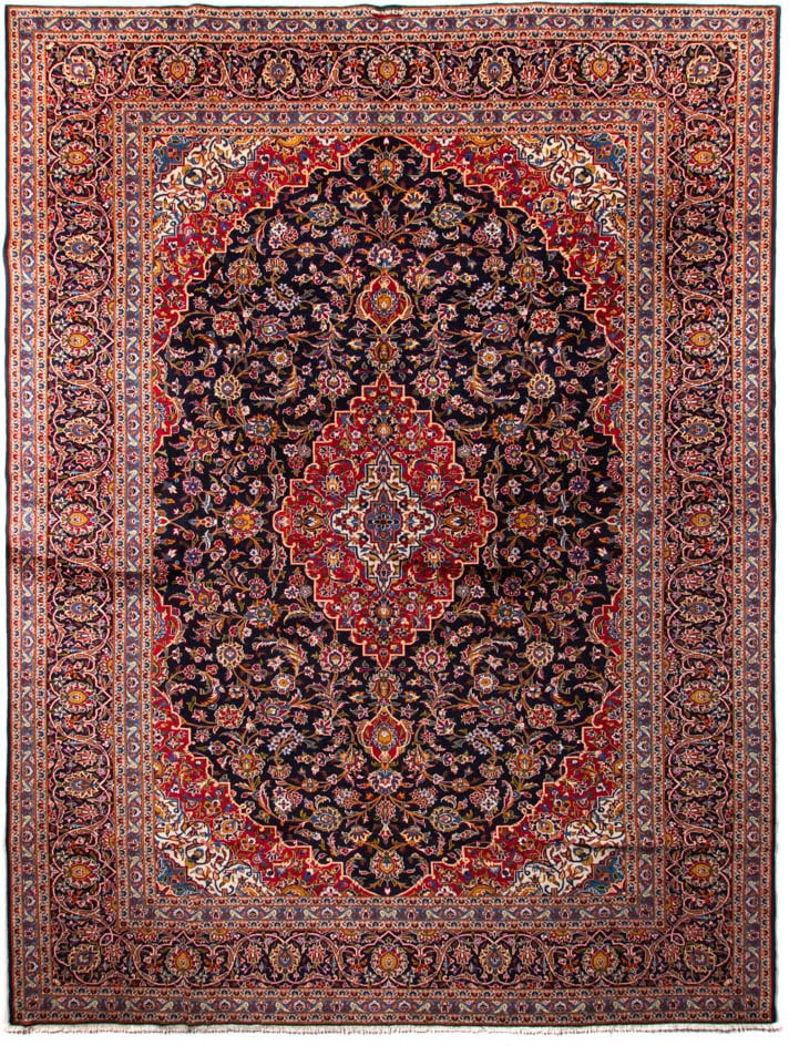 morgenland Orientteppich »Perser - Keshan - 425 x 318 cm - dunkelblau«, rec günstig online kaufen