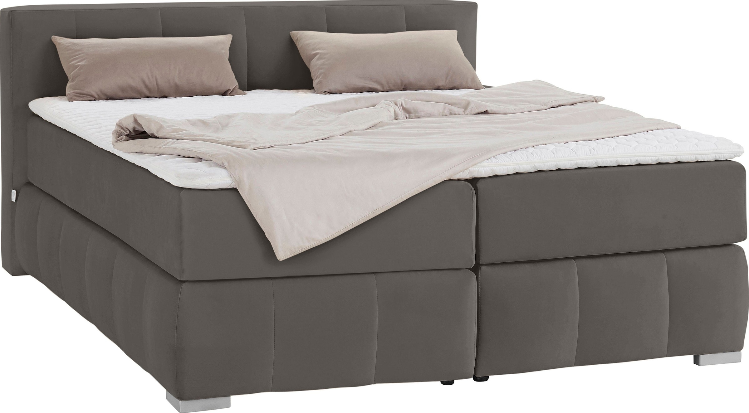 Bild von Guido Maria Kretschmer Home&Living Boxspringbett »Chelles«, inkl. Topper, in XXL- Überlänge 220 cm, Unterbox mit feine Wölbung