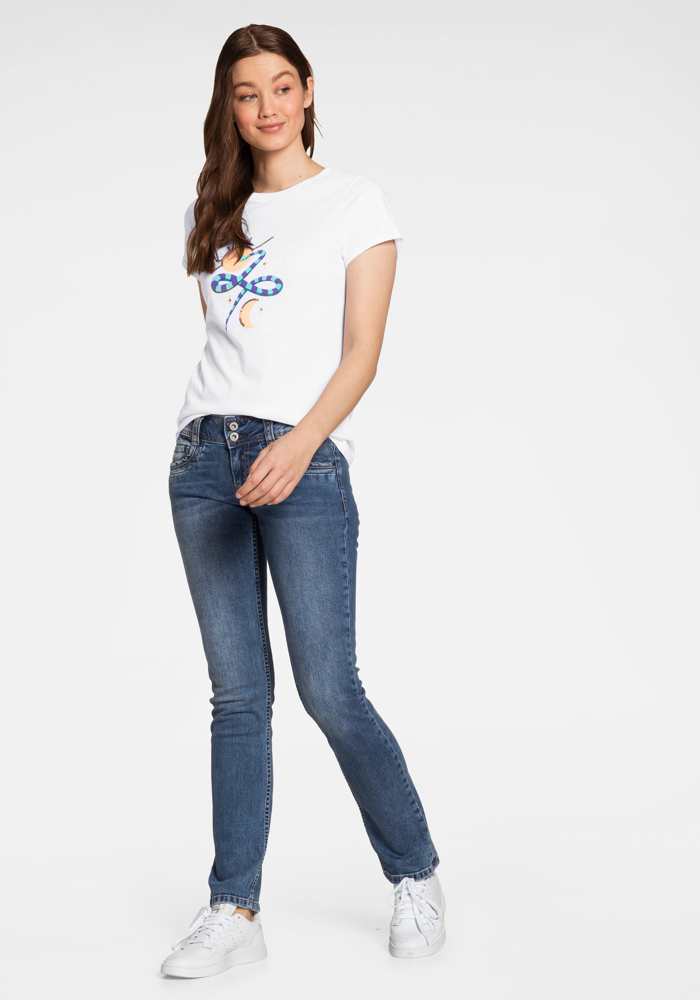 Pepe Jeans Straight-Jeans »GEN«, in schöner Qualtät mit geradem Bein und Doppel-Knopf-Bund