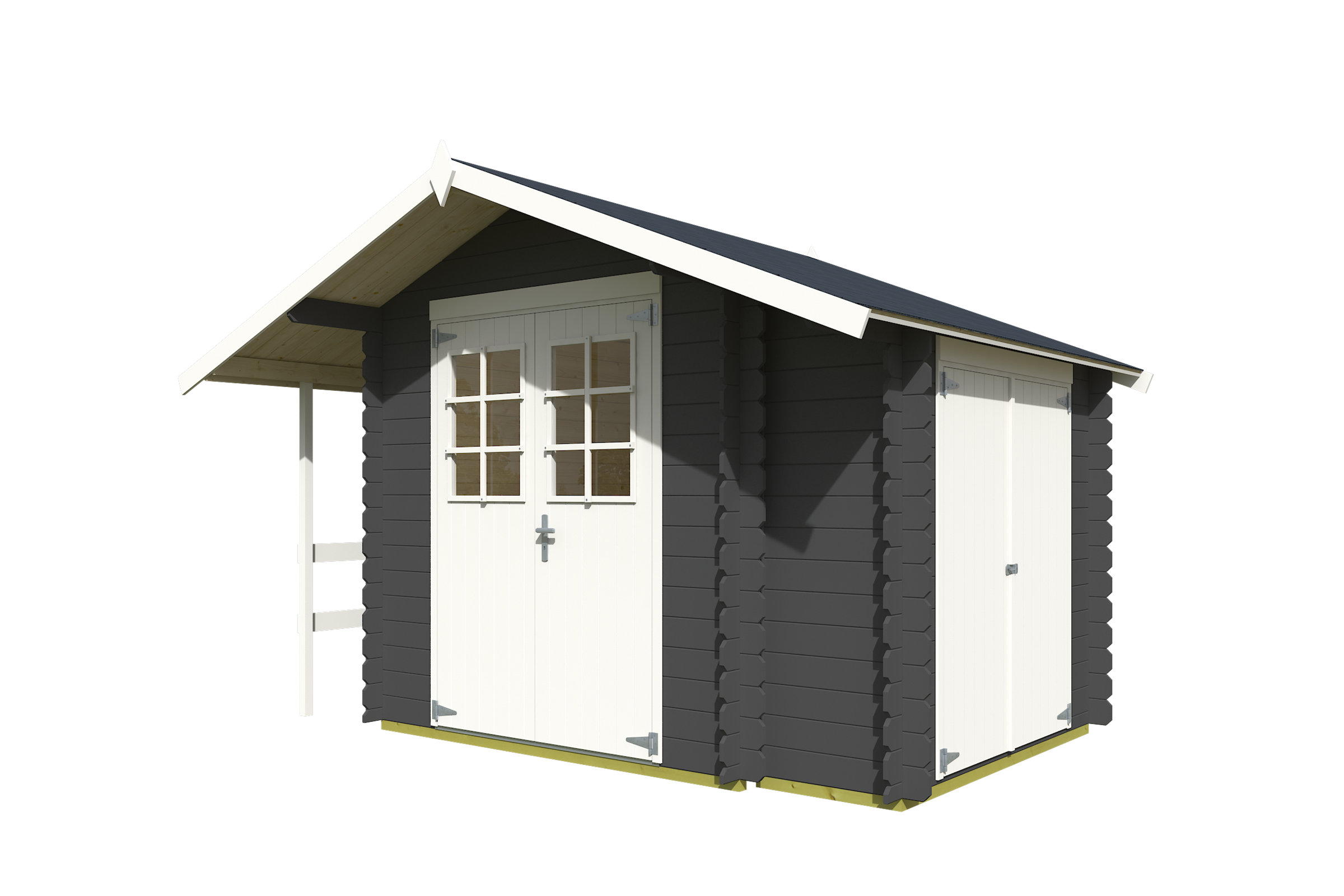 Nordic Holz Gartenhaus »Vilano 1«, mit 3 getrennten Bereiche