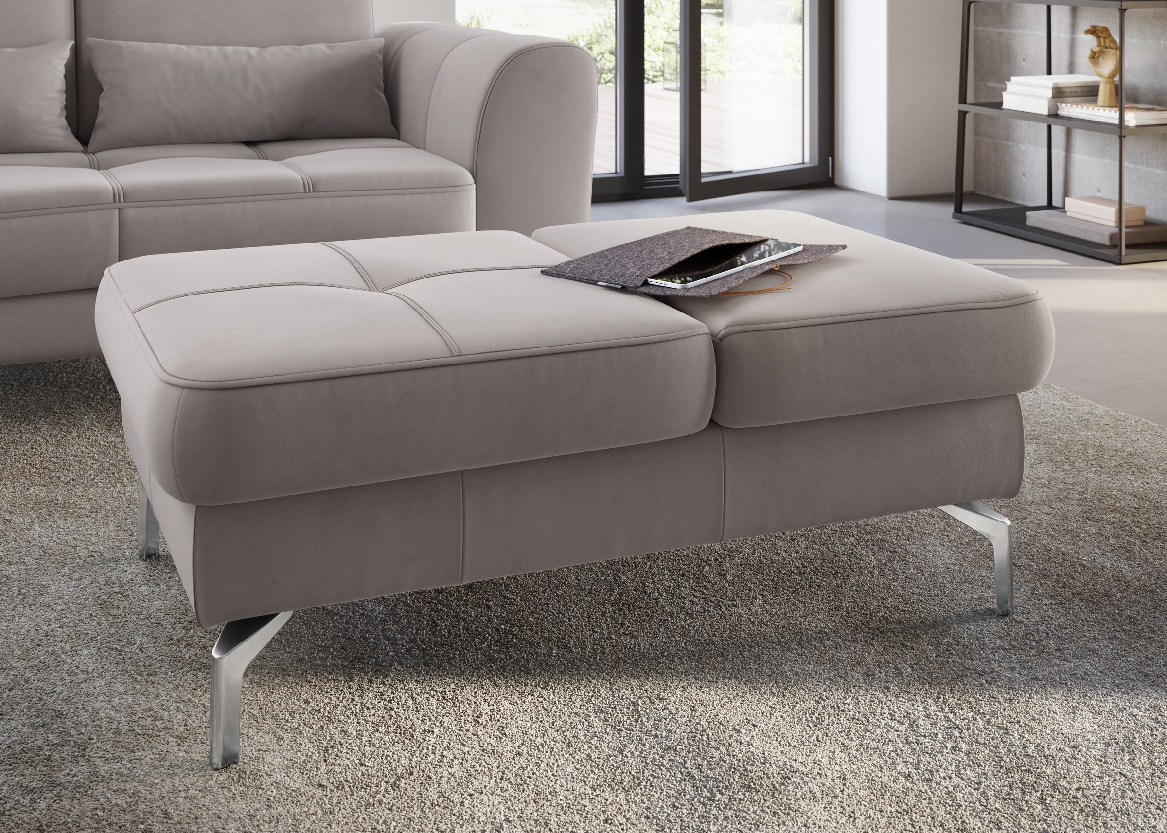 sit&more Hocker »Bendigo«, mit Klappfunktion, Bodenfreiheit 15 cm, wahlweis günstig online kaufen