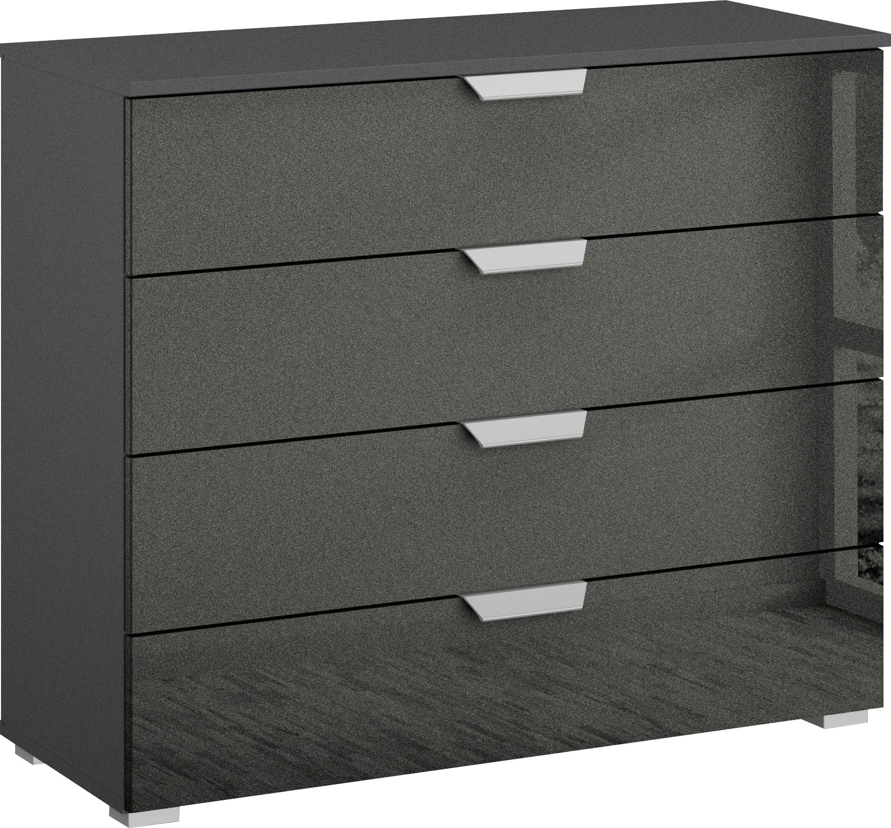 rauch Schubkastenkommode »Sideboard Schubladenkommode ORIAS mit Dekor- oder Hochglanzfront«, mit 4 Schubkästen und 2 Türen sowie Metallgriffen MADE IN GERMANY