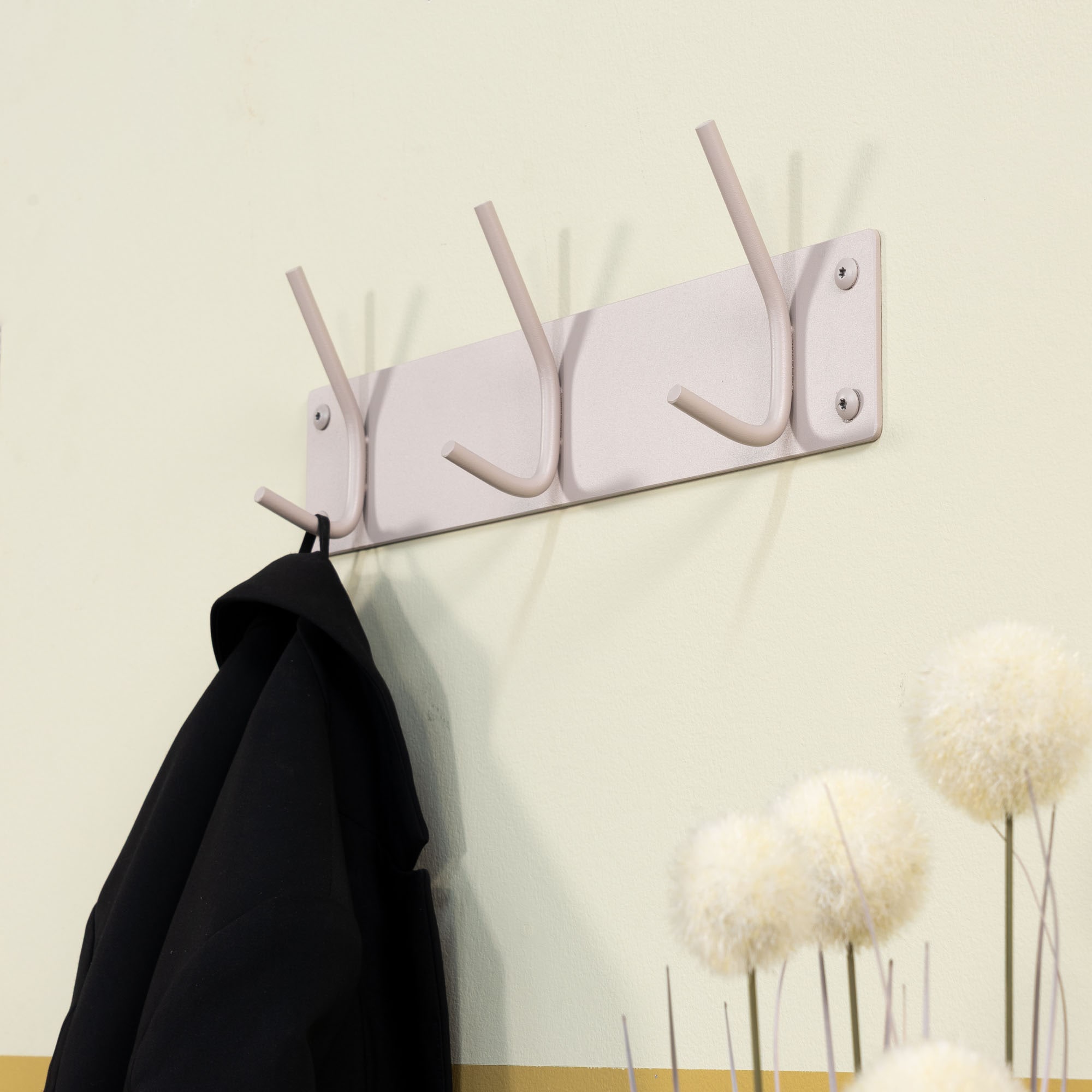 Spinder Design Garderobenhaken Metall, Zeitloses Design, 3 Haken, Breite 40 cm