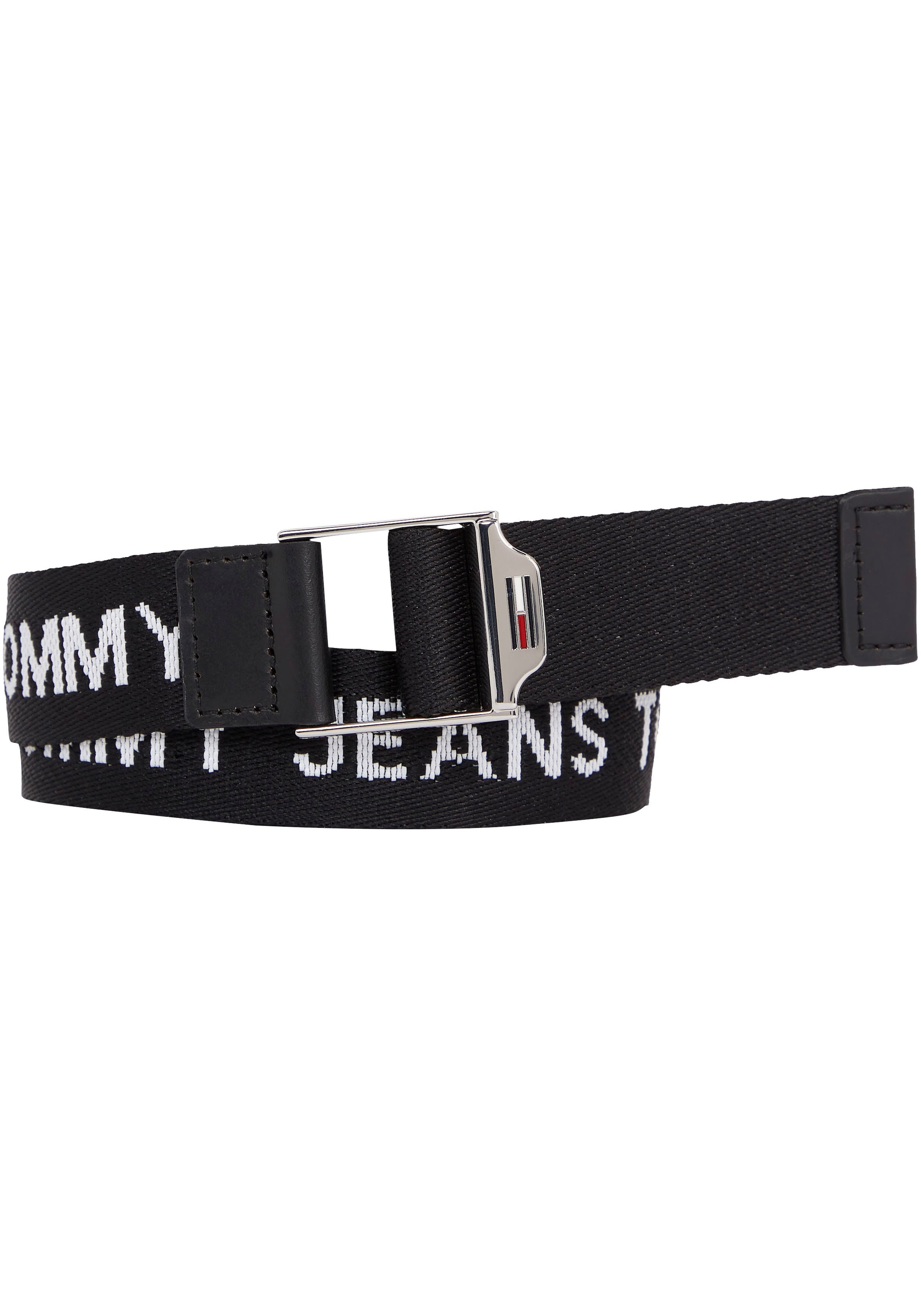 Tommy Jeans Stoffgürtel, des bestellen online gesamten Tommy entlang Schriftzügen Jeans mit Gürtels