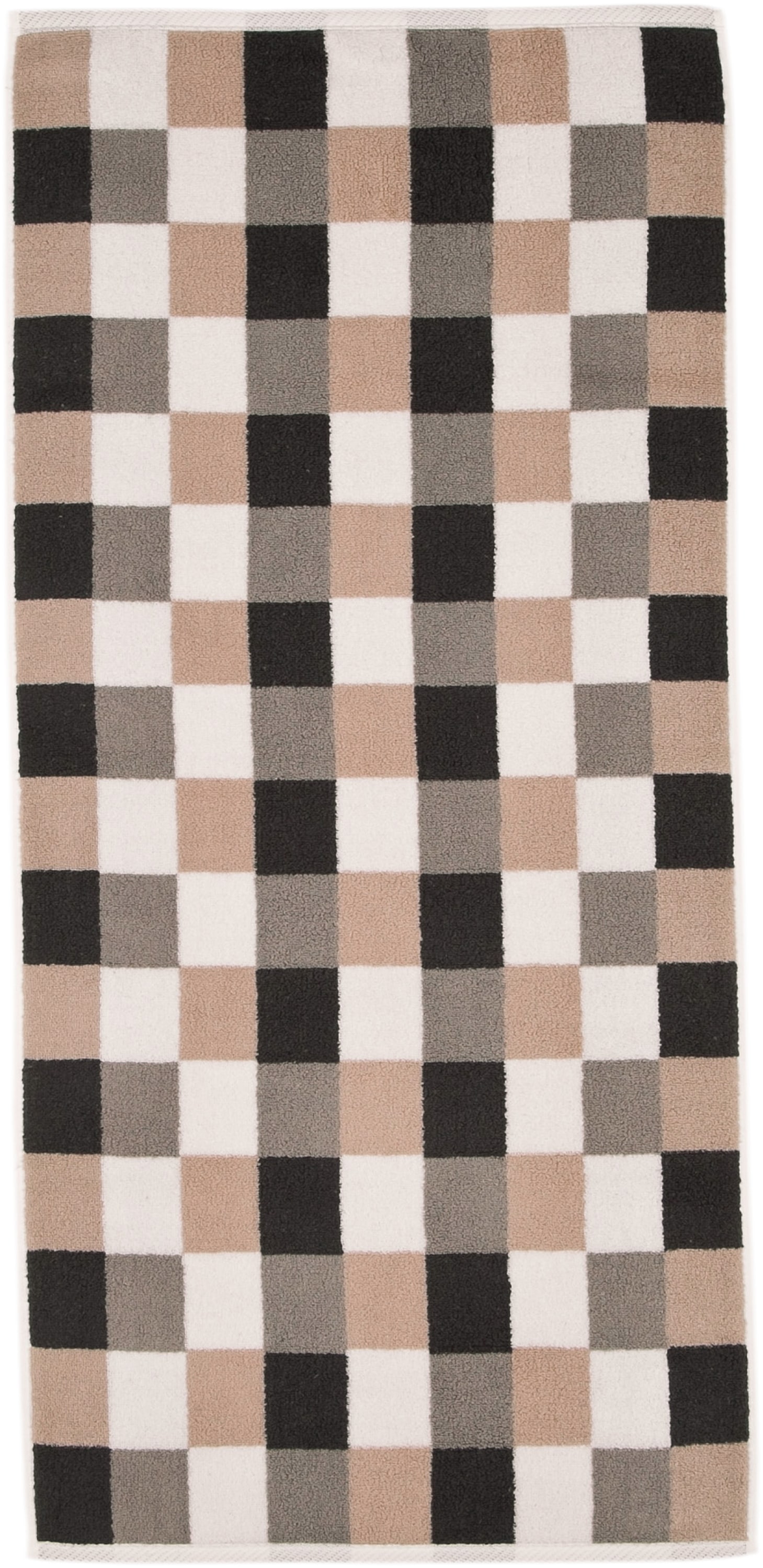 ROSS Duschtuch »Würfelfond«, (Set, 1 St., 1 Duschtuch), 100% Baumwolle