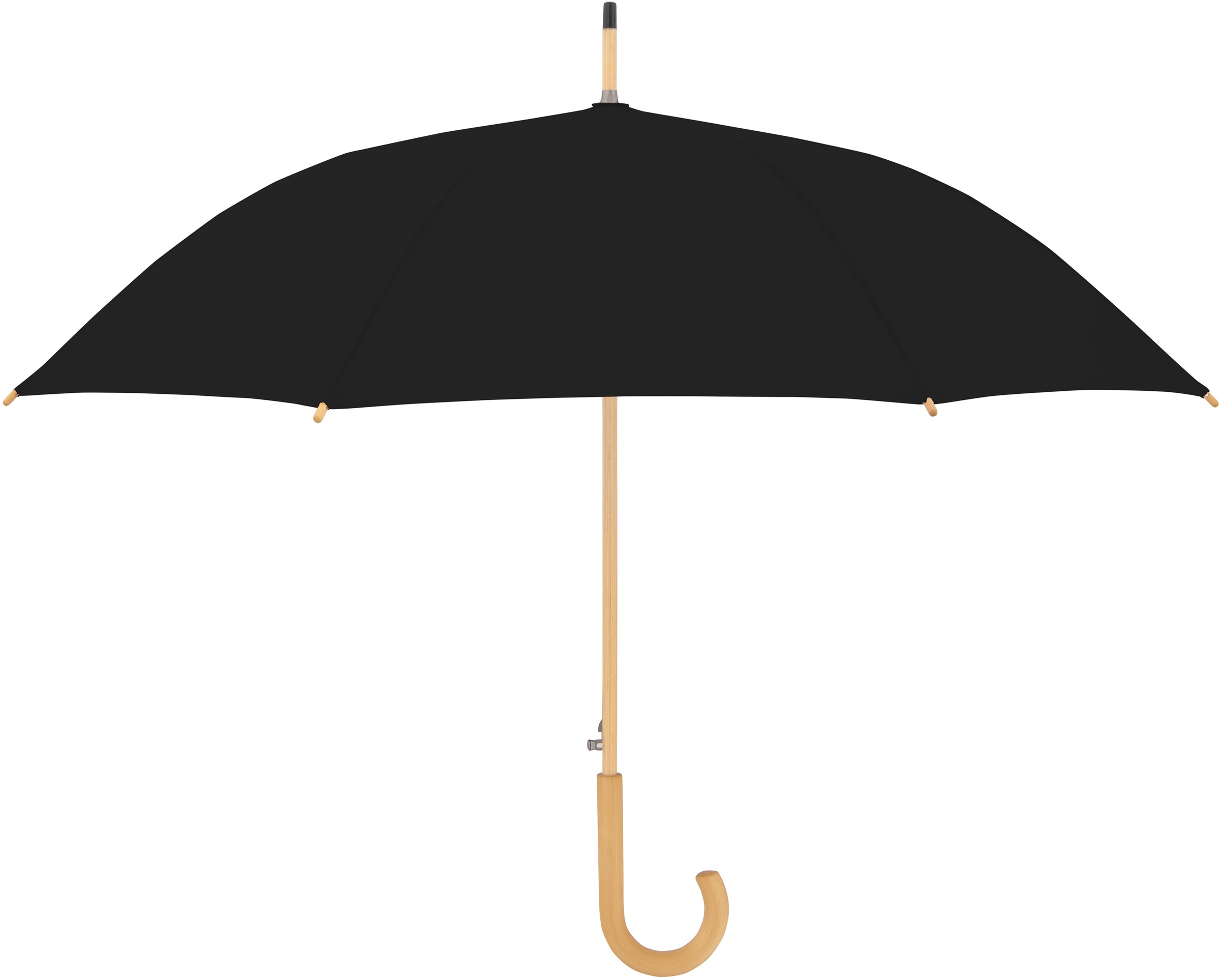 doppler® Stockregenschirm »nature Long, aus online black«, simple kaufen Schirmgriff Material Holz mit recyceltem aus