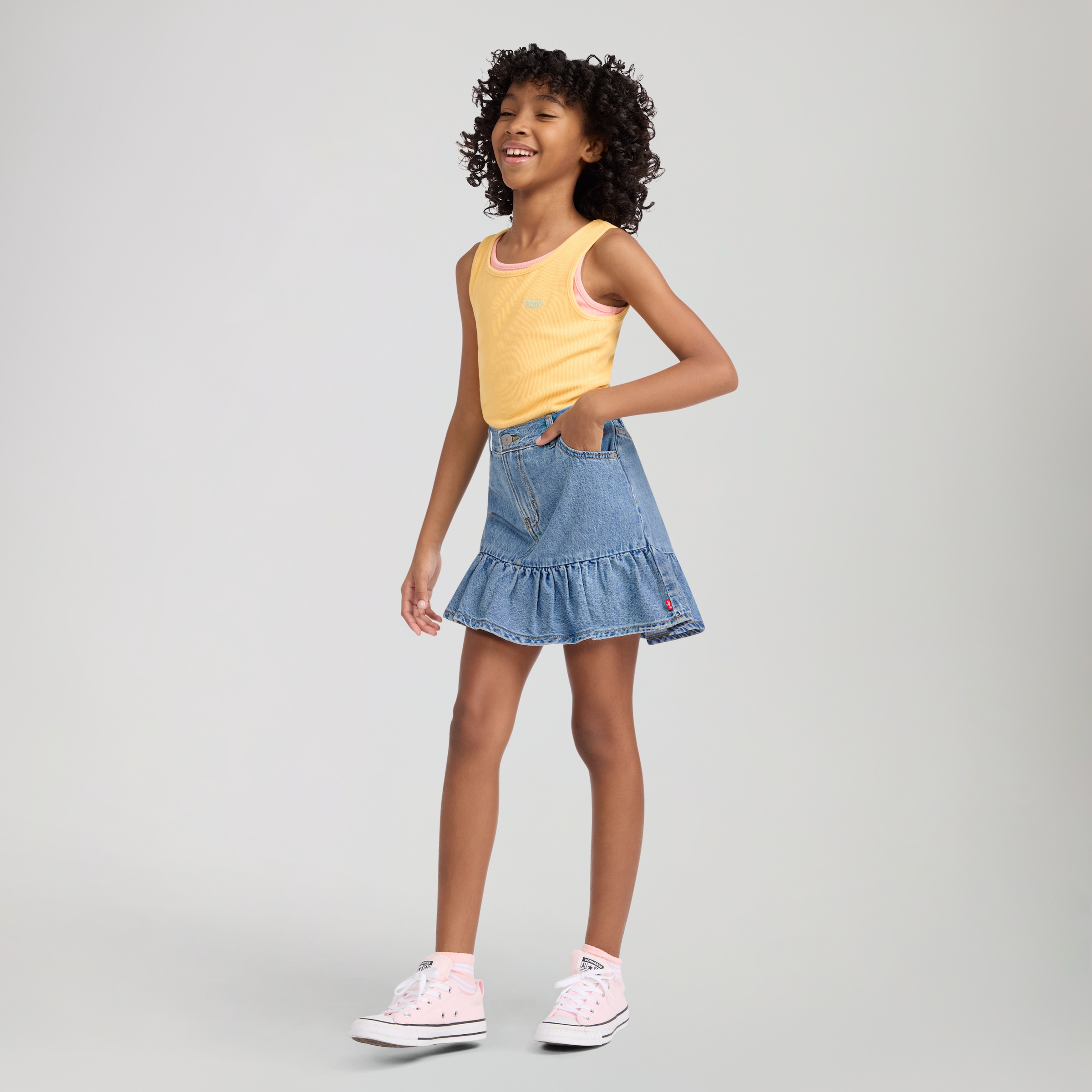 Levi's® Kids Minirock »LVG FLOUNCE SKORT« for Girls, halb Shorts halb Rock, im 5-Pocket-Style
