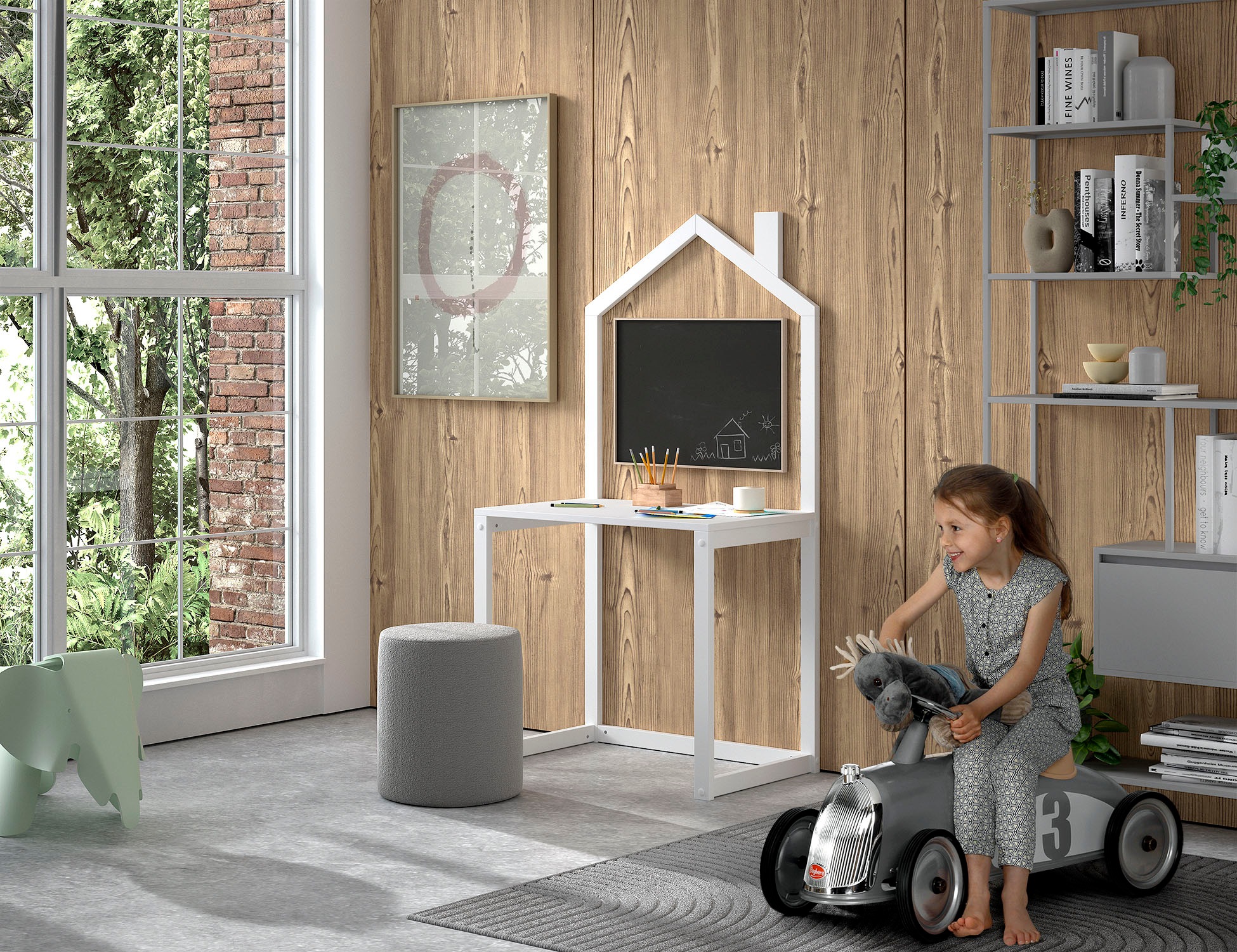 Vipack Kinderschreibtisch "Dallas, Ausführung Kiefer massiv, stabil gebaut" günstig online kaufen