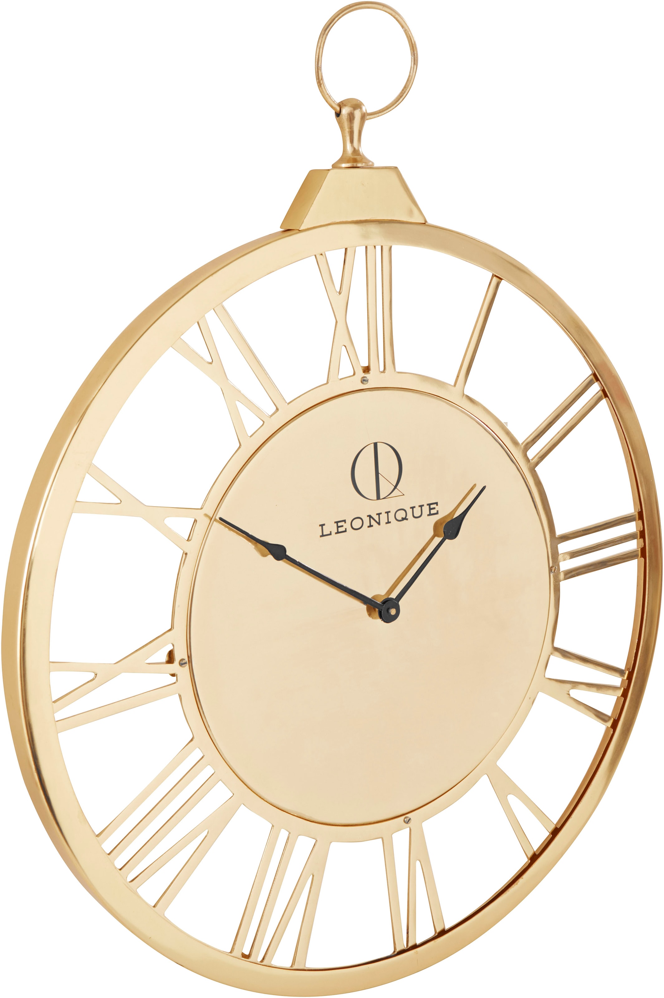 Leonique Wanduhr »Leonique GOLD«, römische Ziffern, 58 cm