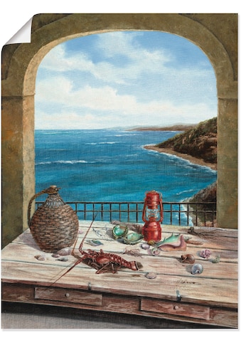 Artland Wandbild »Stillleben am Meer«, Fensterblick, (1 St.), als Alubild,... kaufen
