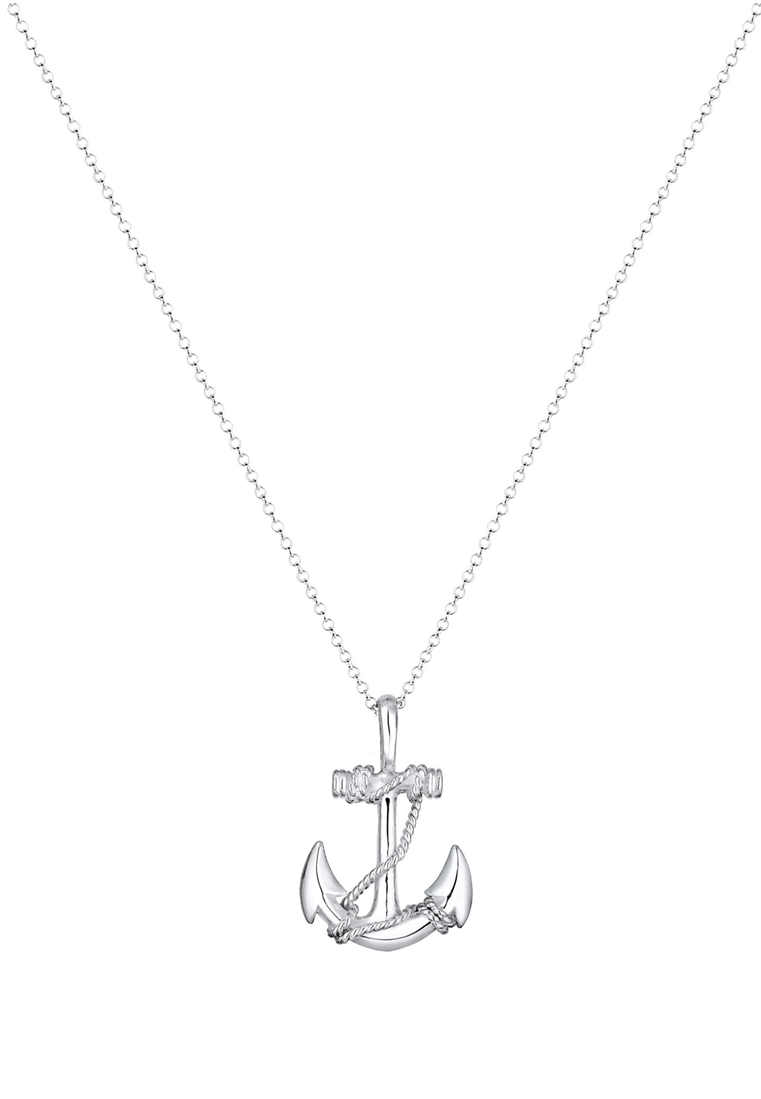 Kuzzoi Kette mit Anhänger »Maritim Anker Anhänger 925 Sterling Silber«