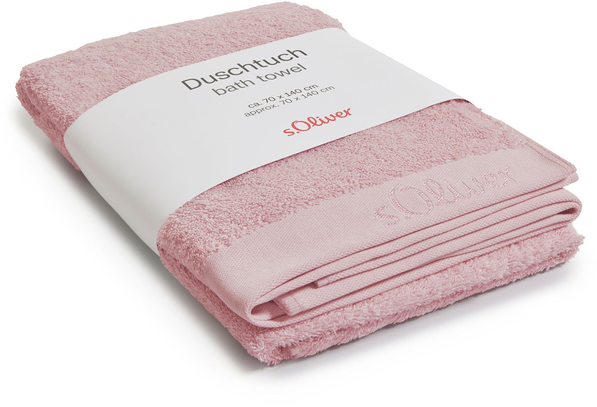 s.Oliver Duschtuch »s.Oliver, Premium Qualität, 600 gr/m², auch als Sets erhältlich«, (1 St., Badetuch 70 x 140 cm), große Farbauswahl, auch als Handtuch, Waschhandschuh, Gästetuch