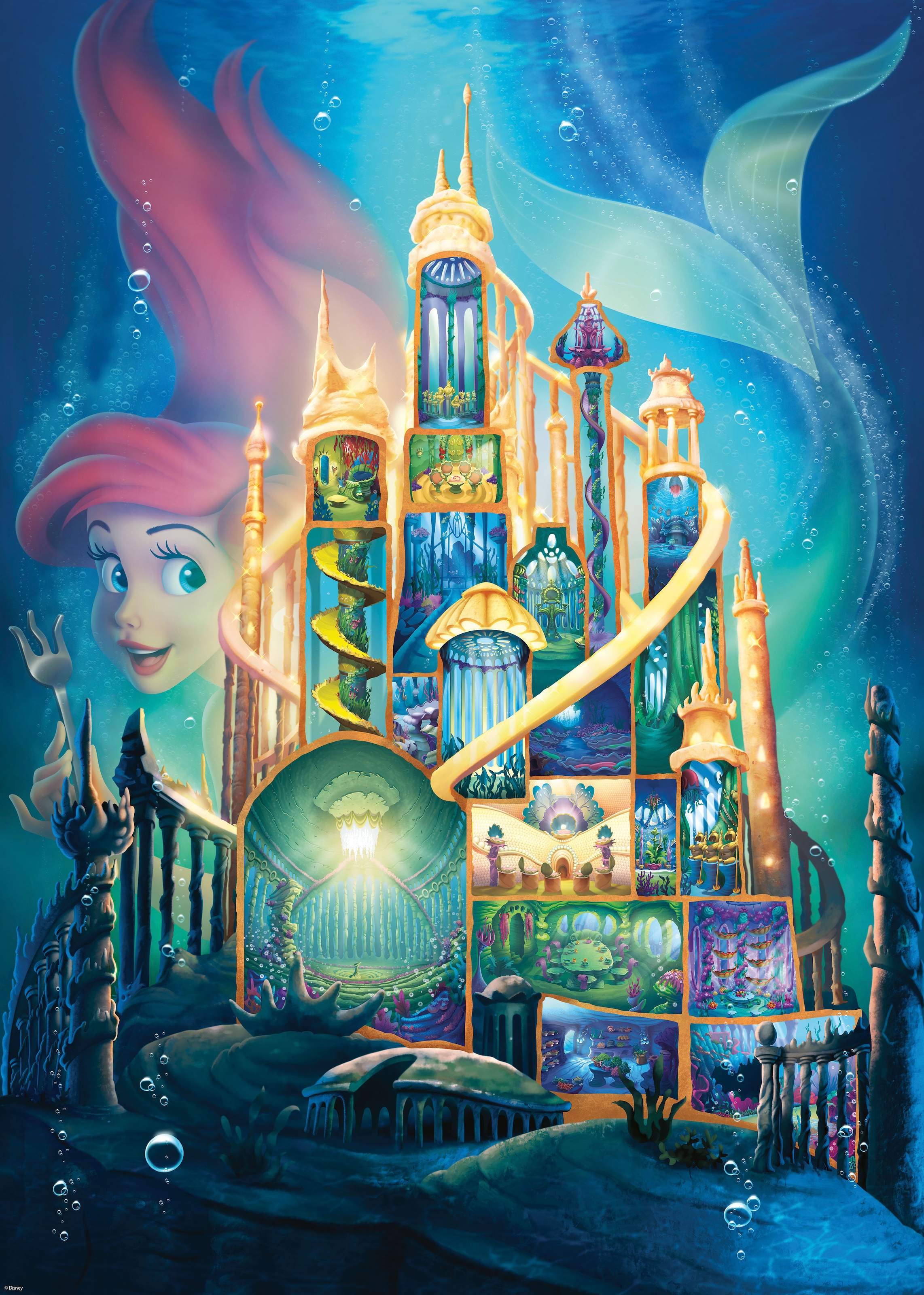 Ravensburger Puzzle »Castle Collection - Disney Princess, Arielle«, Made in Germany