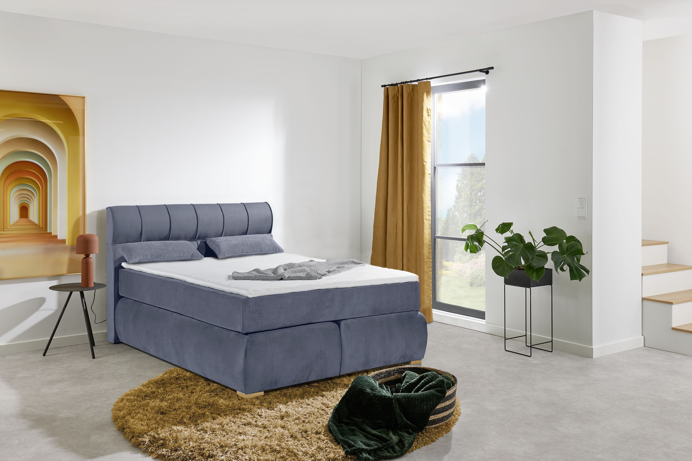 Places of Style Boxspringbett »Felicia«, in H4, inkl. Topper und Bettkasten günstig online kaufen