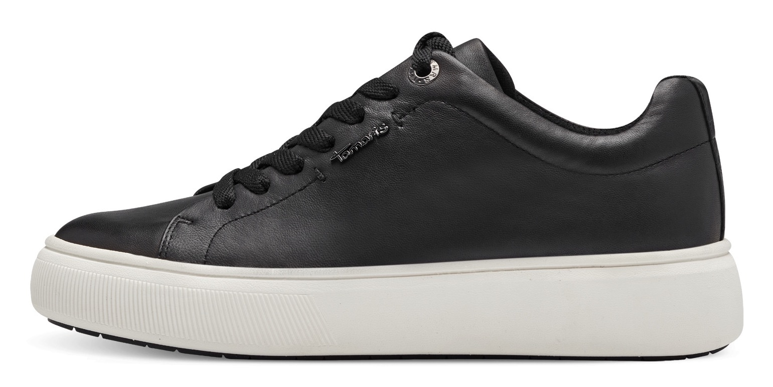 Tamaris Plateausneaker, Freizeitschuh, Halbschuh, Schnürschh mit Wechselfußbett