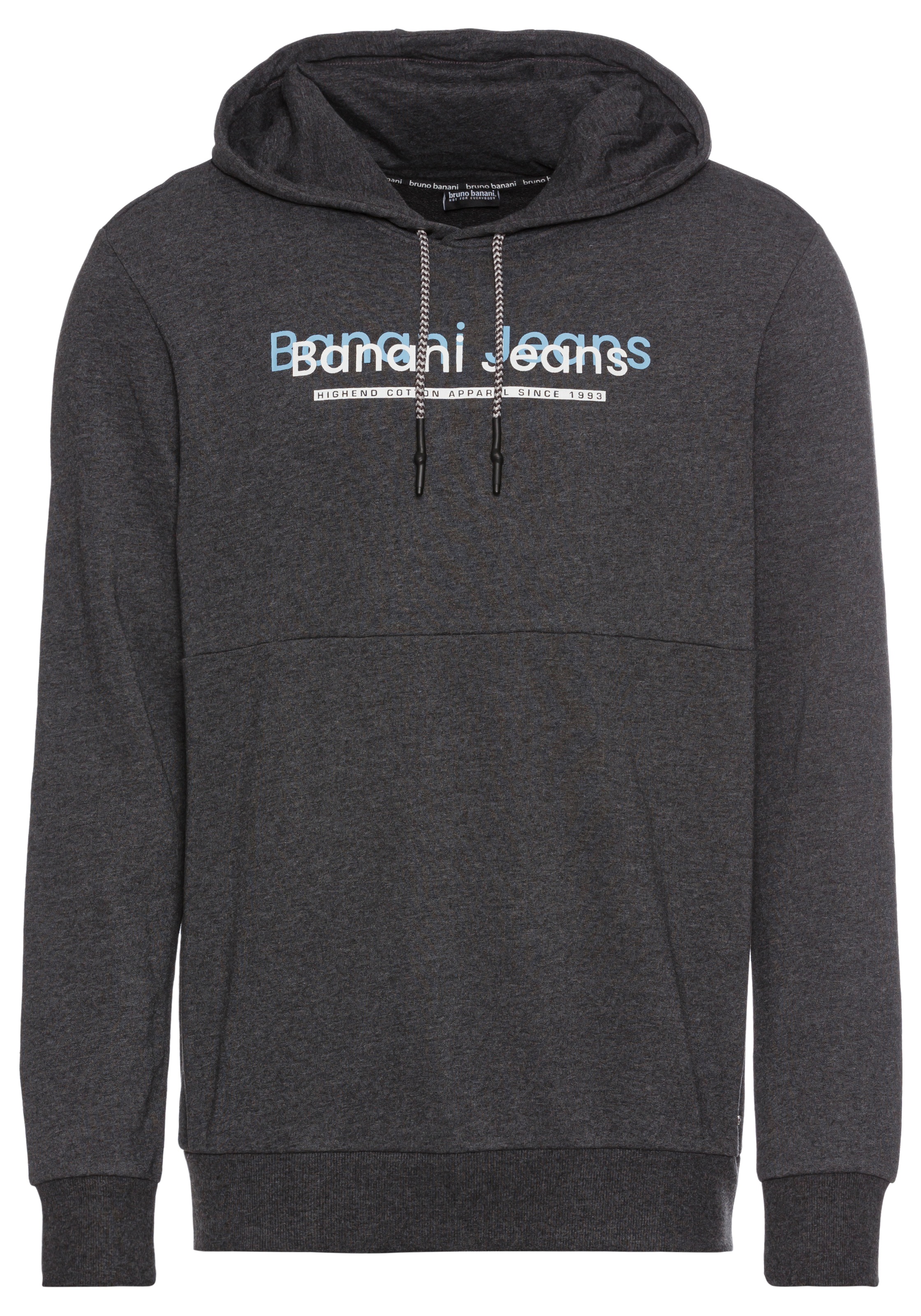 Bruno Banani Kapuzensweatshirt, mit modernem Print - NEUE KOLLEKTION