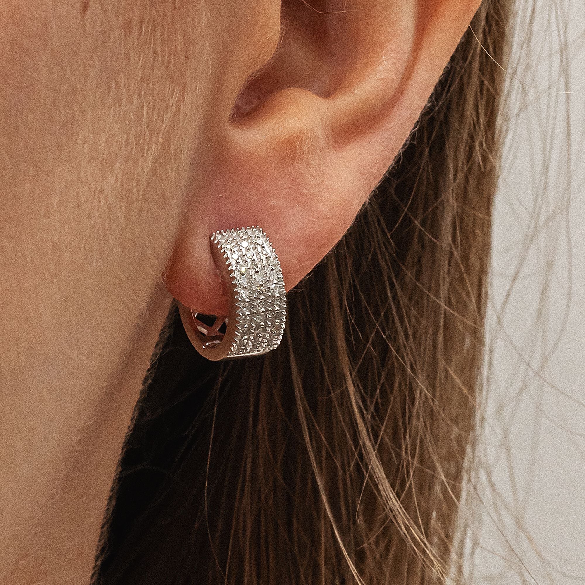 Diamonds by Ellen K. Paar Creolen »Gold 585 mit 48x Diamant zus. 0,15ct.«