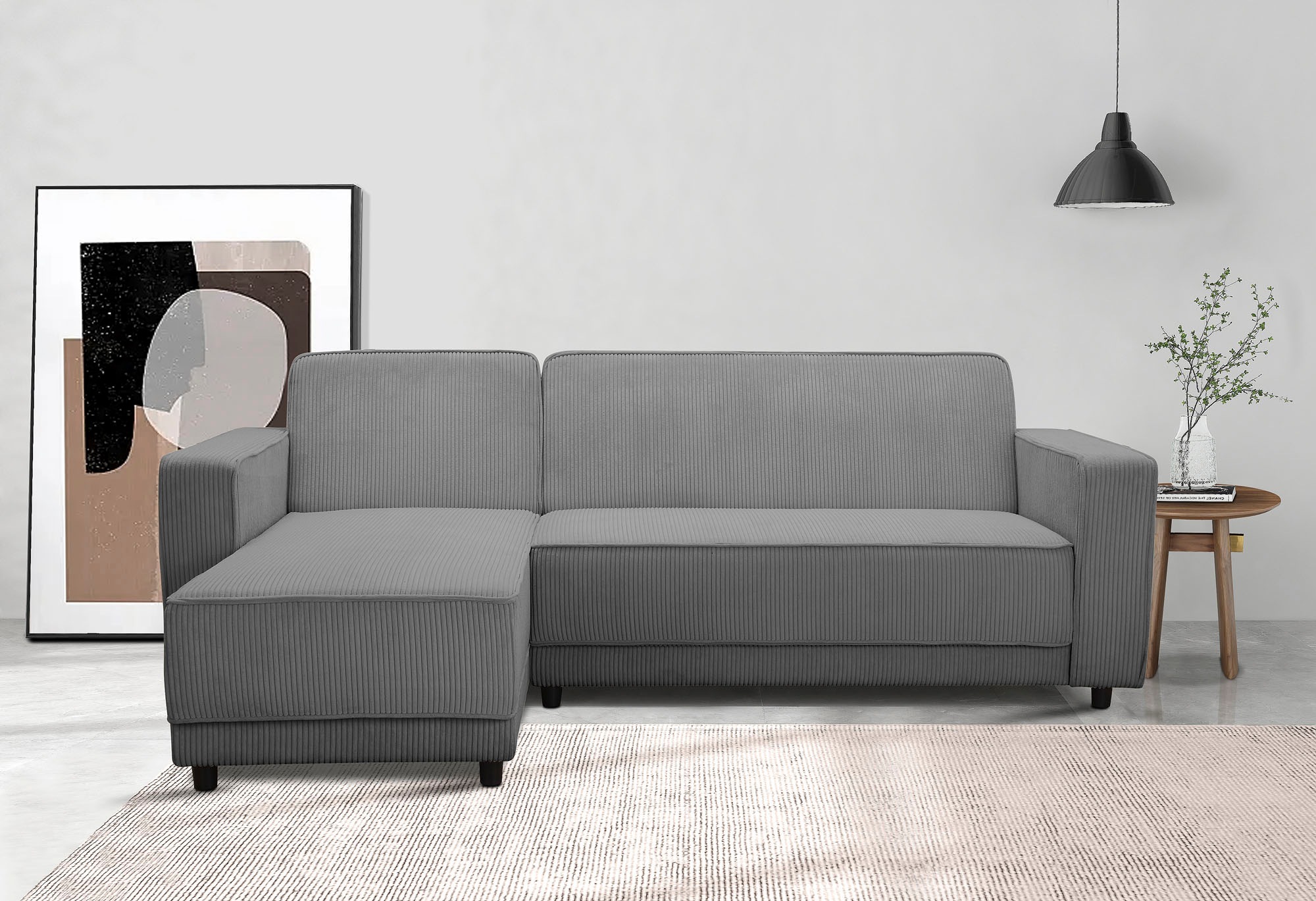 Dorel Home Ecksofa »Allie Schlafsofa 230 cm mit Relaxfunktion in der Rücken günstig online kaufen