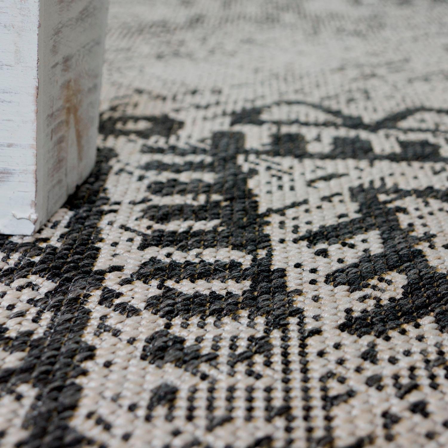 Paco Home Teppich Rauten schnell bestellen Vintage bequem Muster, rechteckig, »Coco 204«, und Design, In- und geeignet Flachgewebe, Outdoor