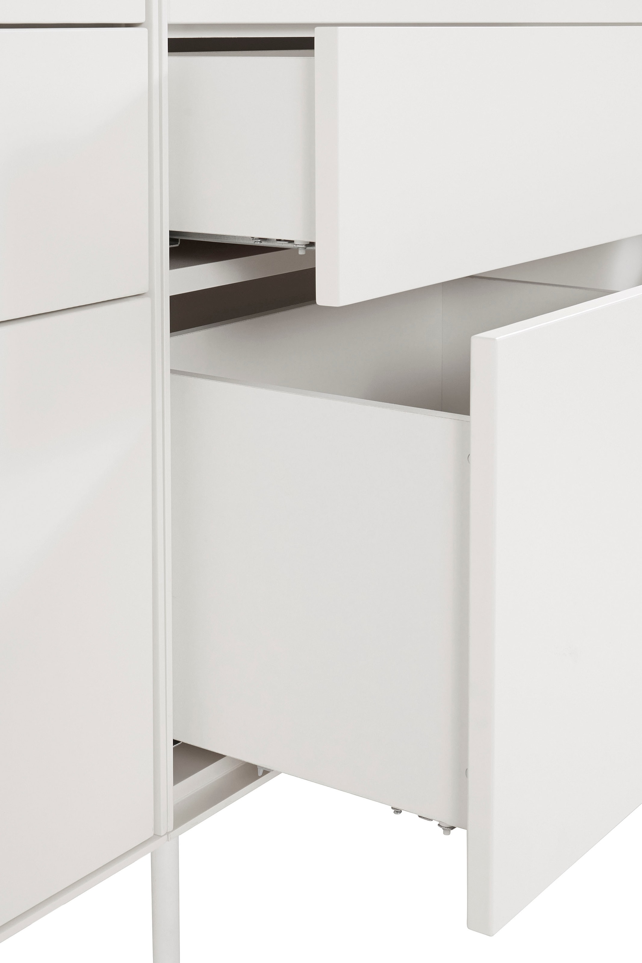 LeGer Home by Lena Gercke Sideboard »Essentials«, (3 St.), Breite: 335cm, MDF lackiert, Push-to-open-Funktion