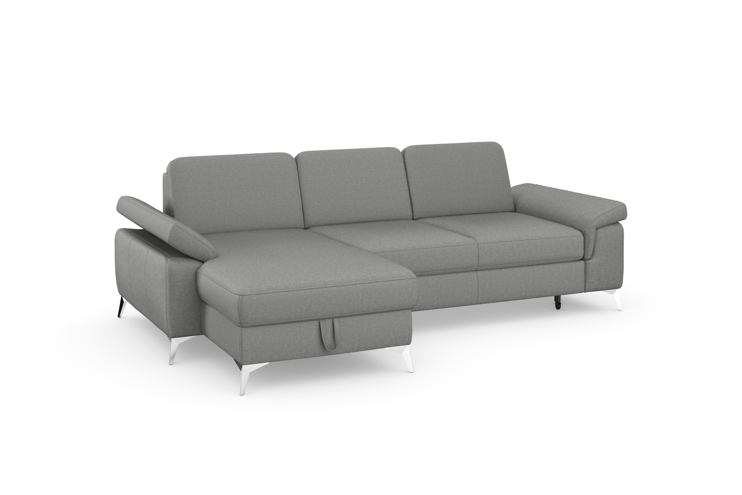 sit&more Ecksofa »Padua L-Form«, inklusive Sitztiefenverstellung, Armteilfunktion und Federkern