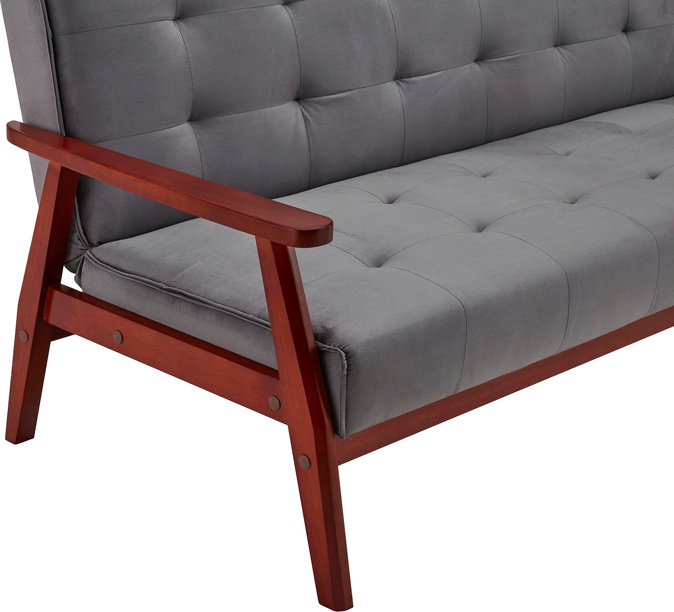 SalesFever Schlafsofa »Skagen, Sofa, 3-Sitzer«, mit Holzgestell, 60° Relax- und Schlaffunktion, Breite 190 cm