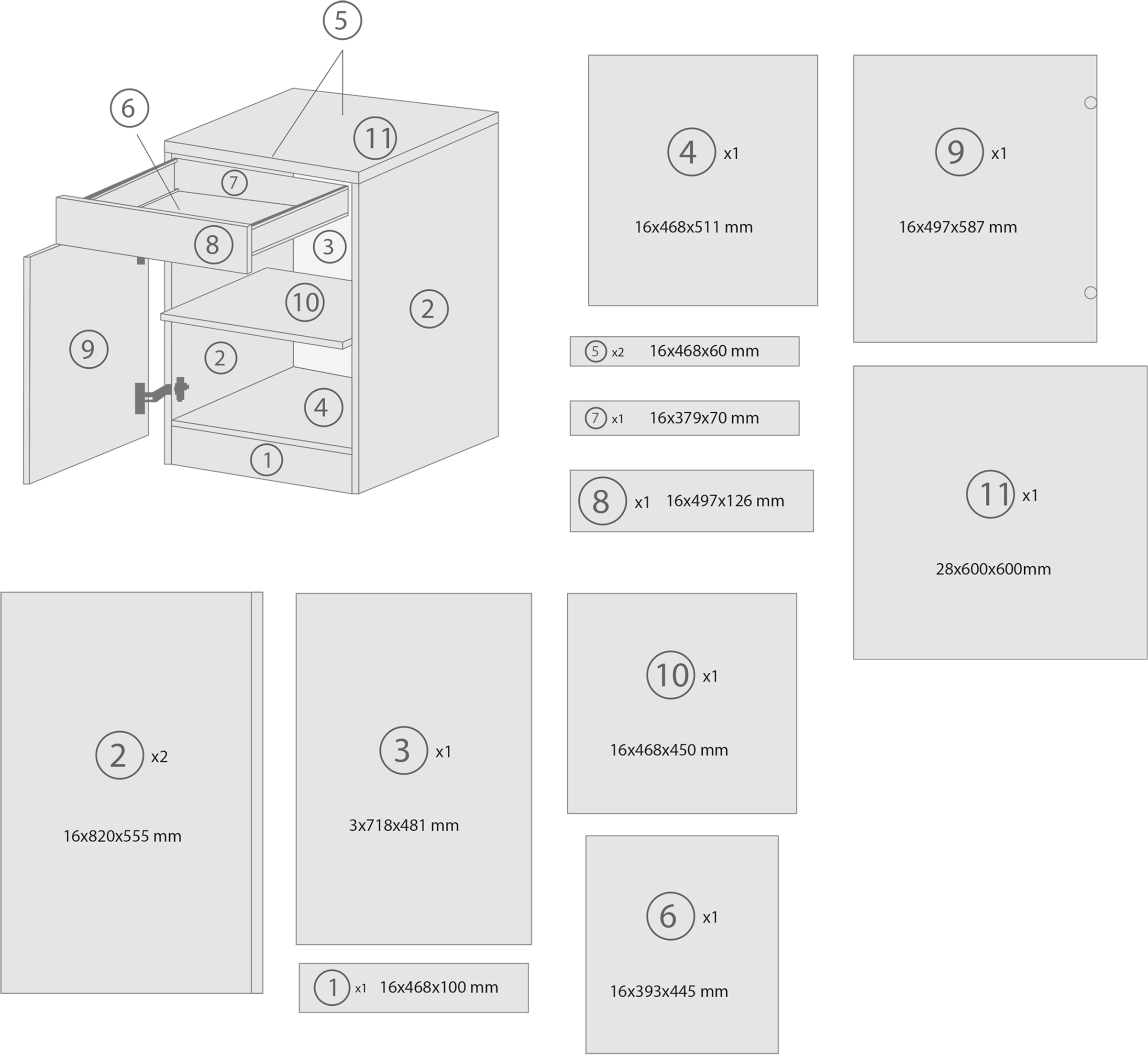 RESPEKTA Unterschrank »Merle« Breite 50 cm, Soft-Close, Griffe aus Metall, 85 cm Arbeitshöhe