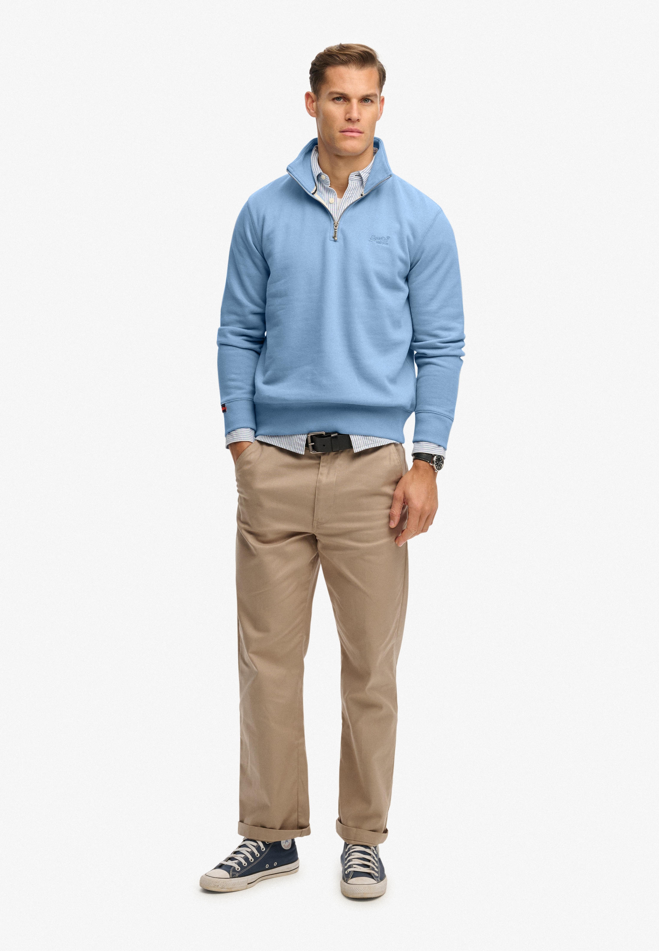 Superdry Sweatshirt »ESSENTIAL LOGO HENLEY«
