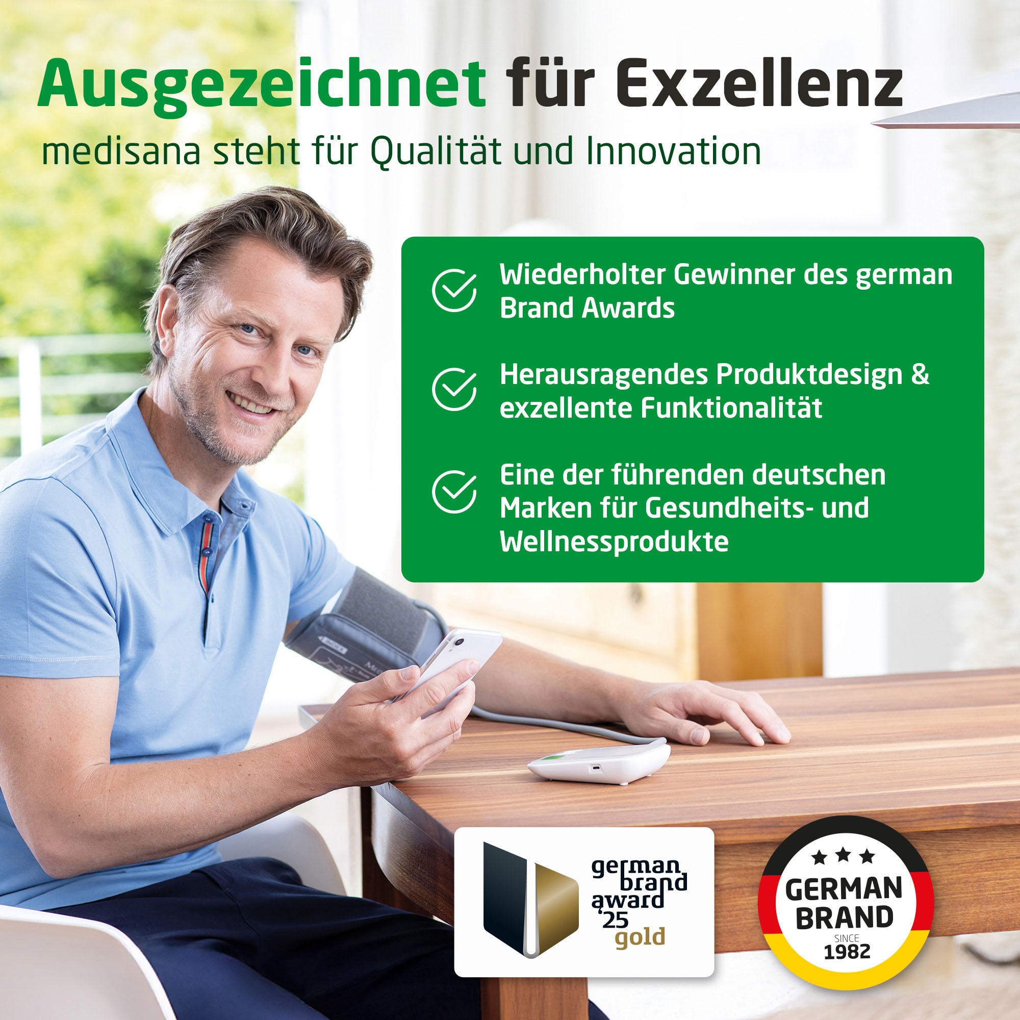 Medisana Oberarm-Blutdruckmessgerät »BU 572 connect« Je 199 Speicherungen für 2 Benutzer, zert. Medizinprodukt, Farbskala