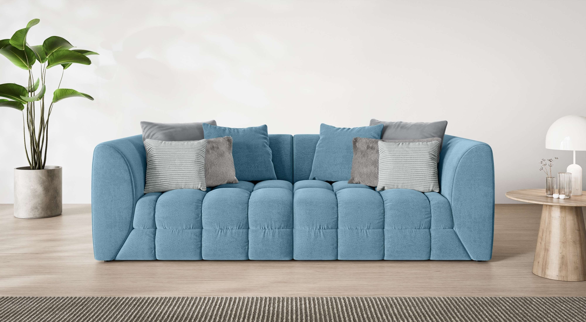 s.Oliver Big-Sofa »COBBO 3-Sitzer Design-Sofa Bubble-Optik, Maße B/T/H: 259 günstig online kaufen