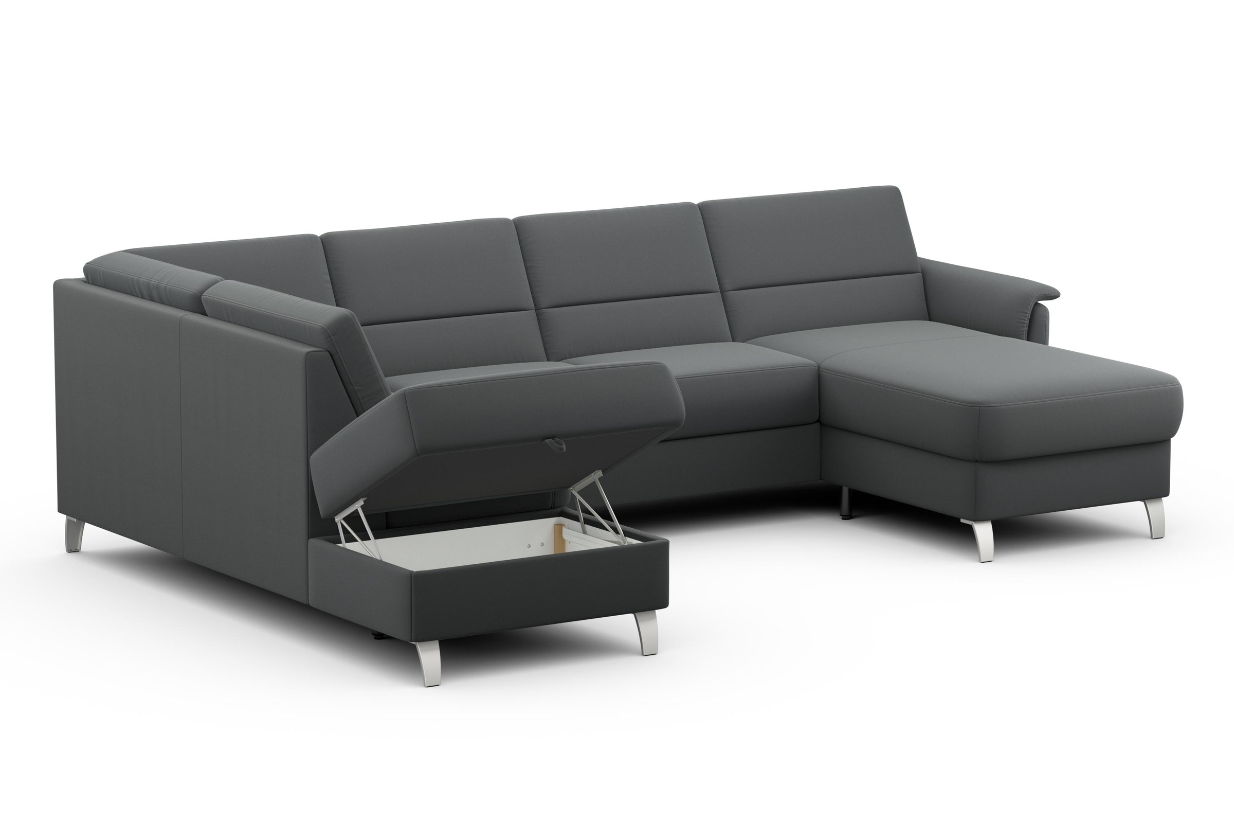 sit&more Wohnlandschaft »Palmera U-Form«, Federkern, wahlweise mit Bettfunktion und mit/ohne Stauraum